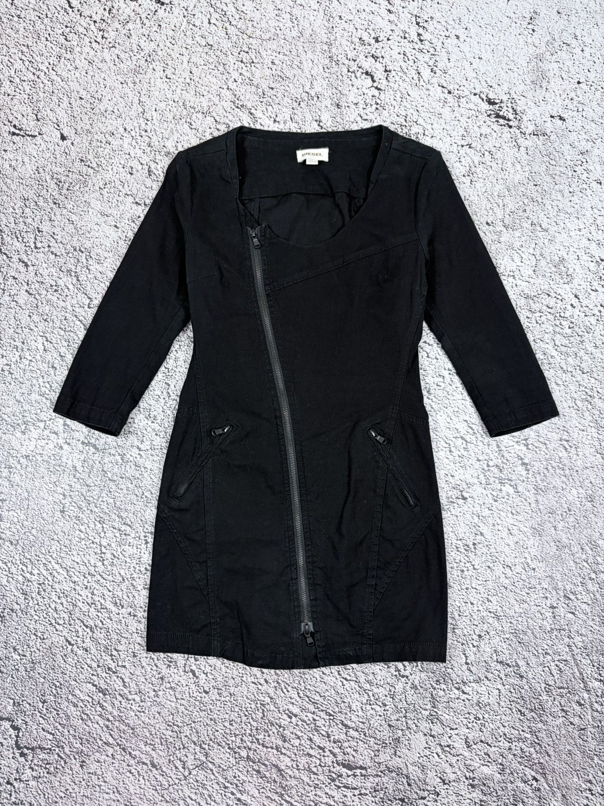 Diesel Diesel Archive Biker Asymmetrical Jacket Dress XS Size XS / US 0-2 / IT 36-38 - 1 Thumbnail