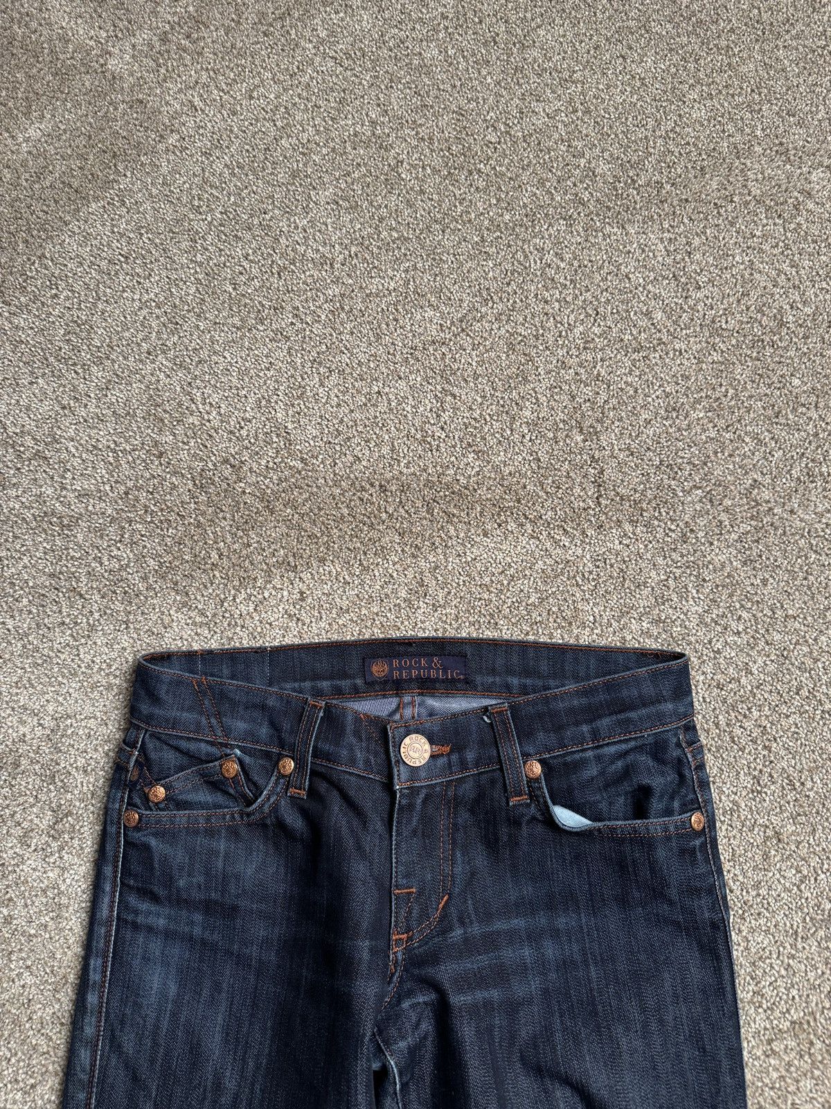 Rock & Republic ROCK REPUBLIC NDIGO BLUE SLIM CUT DENIM Size 28" / US 6 / IT 42 - 5 Thumbnail