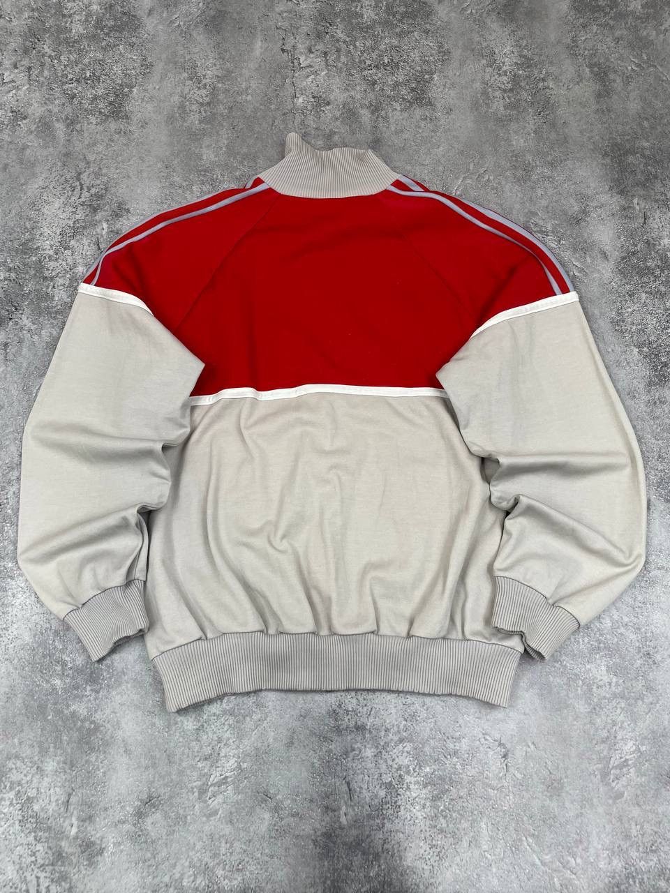 Adidas Adidas Men Vintage Track Jacket Zip Up Sportswear Red Beige Size US L / EU 52-54 / 3 - 7 Thumbnail