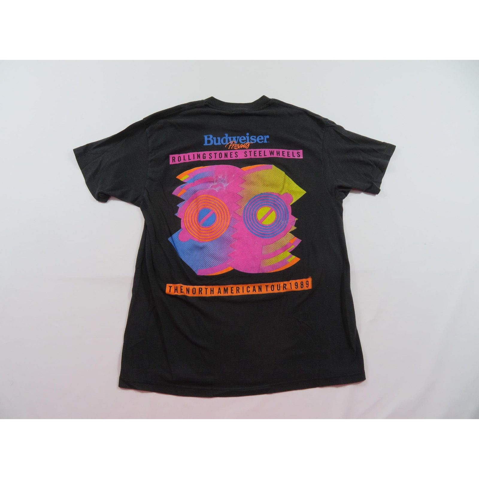 Other Rolling Stones Steel Wheels Budweiser 1989 Rock T-Shirt Sz M Size US M / EU 48-50 / 2 - 2 Thumbnail