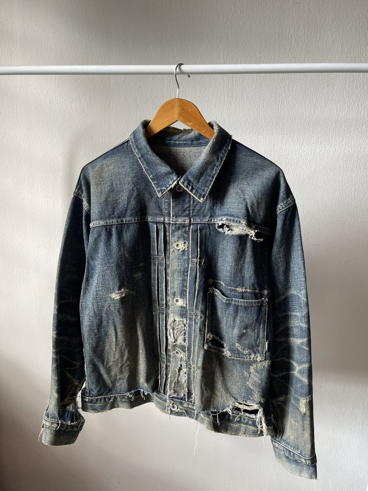 Neighborhood Sample Neighborhood Savage Type-1 Denim Jacket C1 Size US XL / EU 56 / 4 - 2 Thumbnail