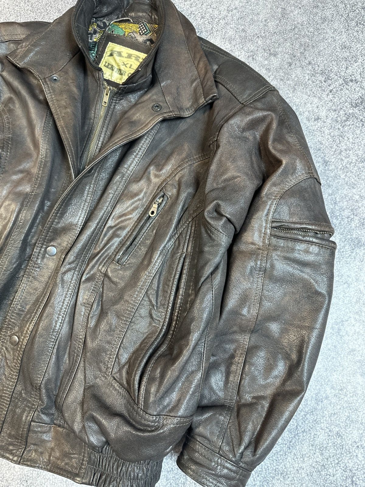 Other Y2K Vintage Leather Jacket Streetwear Moto Style USA VTg M Size US XL / EU 56 / 4 - 3 Thumbnail