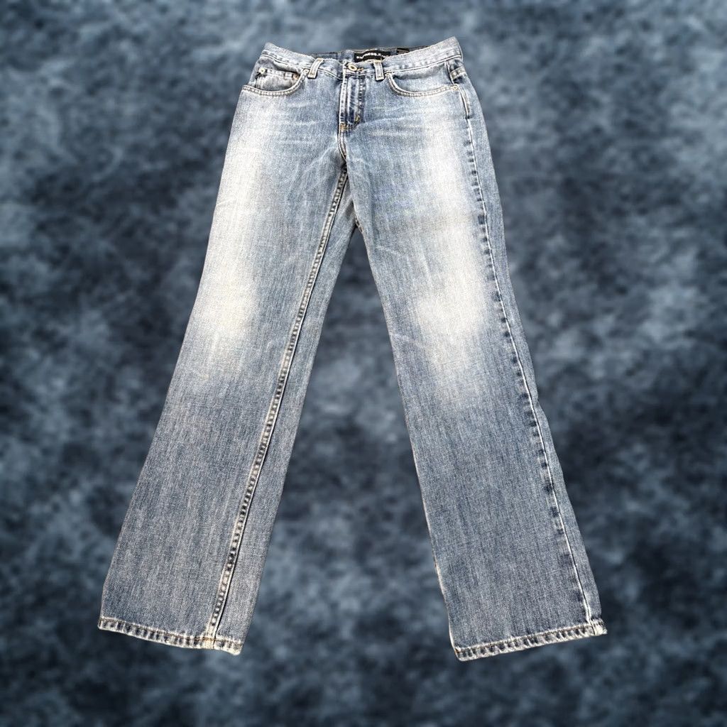 Express VINTAGE Express Jeans Womens 28x30 Stonewash Blue Light Wash Frayed Low Rise 90s Straight Womens Jeans Size 28" / US 6 / IT 42 - 1 Thumbnail