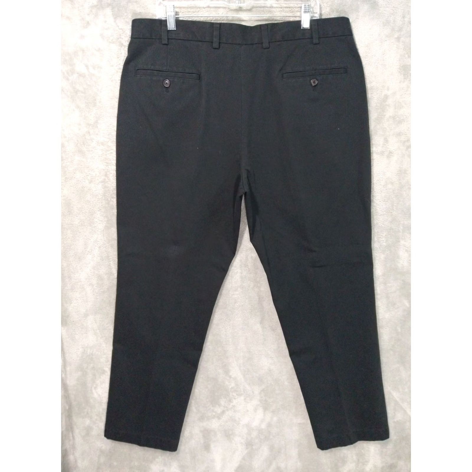 Brooks Brothers Brooks Brothers Clark Fit Advantage Chino Pants Mens 40x30 Black Tapered Front Flat Front Pockets Classic Preppy Casual school Size US 40 / EU 56 - 2 Thumbnail