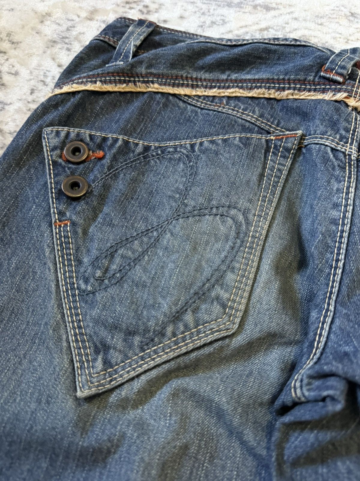 Beauty Beast Beauty Beast Style Asymmetrical Pocket Wide Leg Flared Jeans Size US 32 / EU 48 - 14 Thumbnail