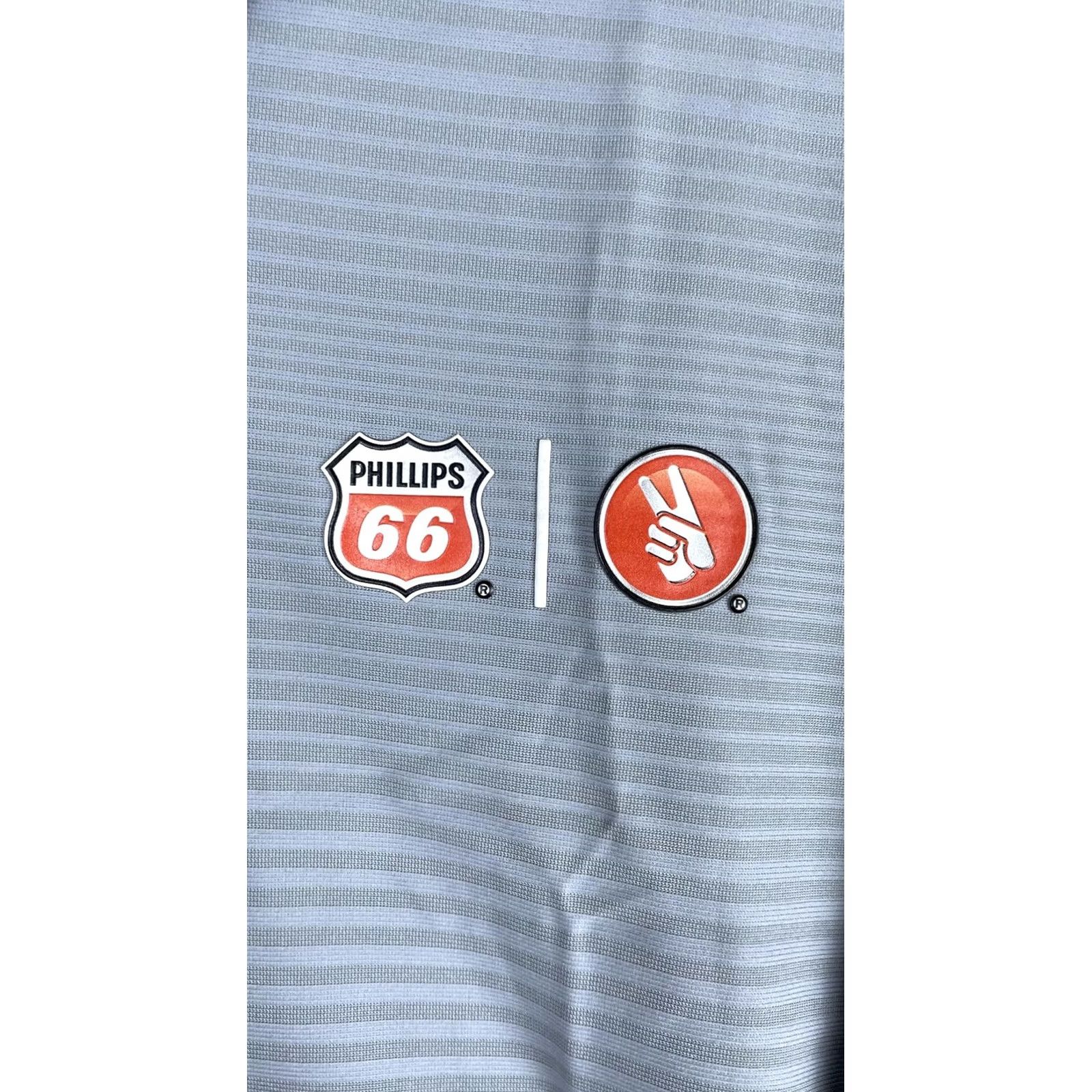 Puma PUMA Polo Shirt Mens XL Gray Stripe dryCELL Golf Performance Fit Phillips 66 Size US XL / EU 56 / 4 - 3 Thumbnail