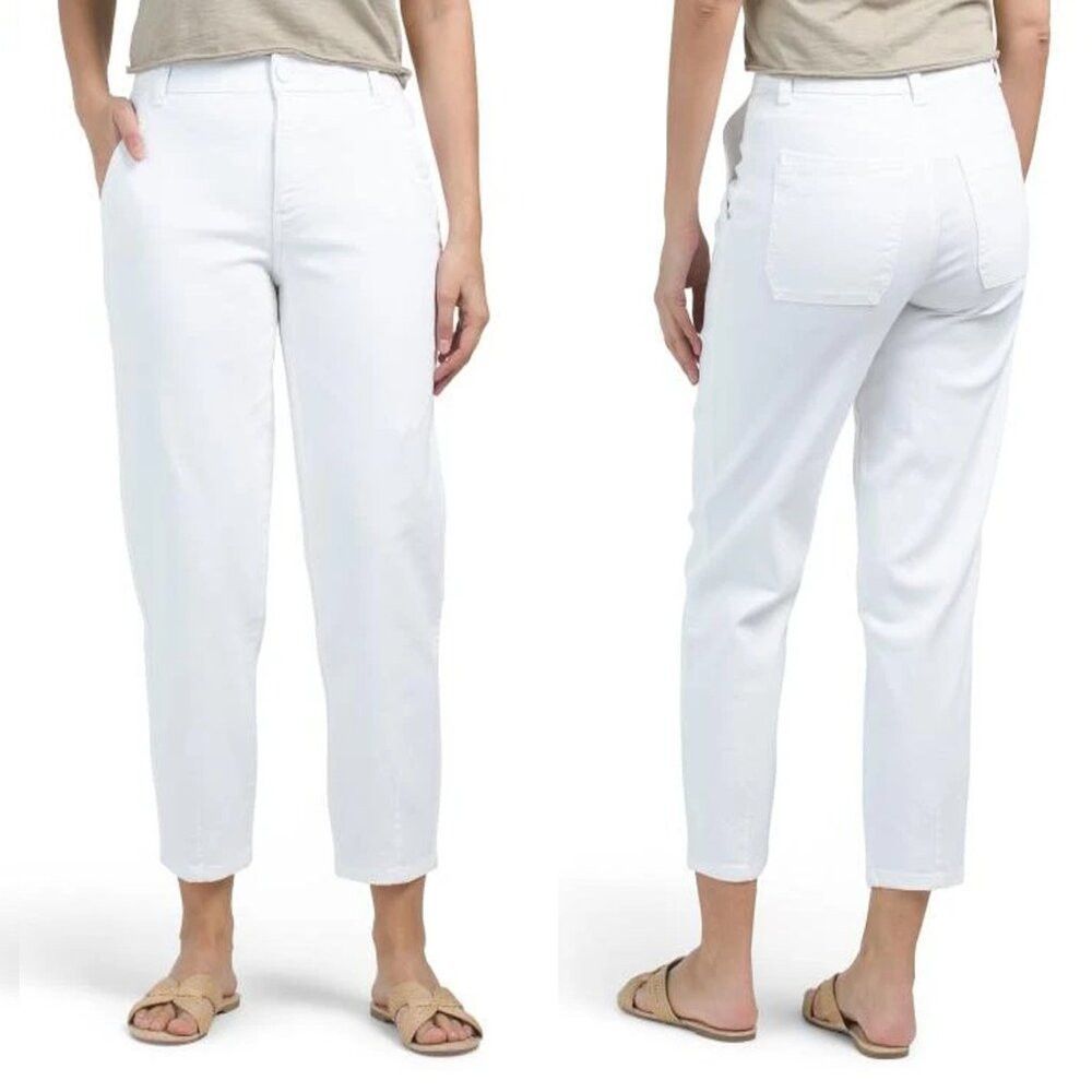 NWT New Democracy AB Technology Skyrise Barrel Leg White Je