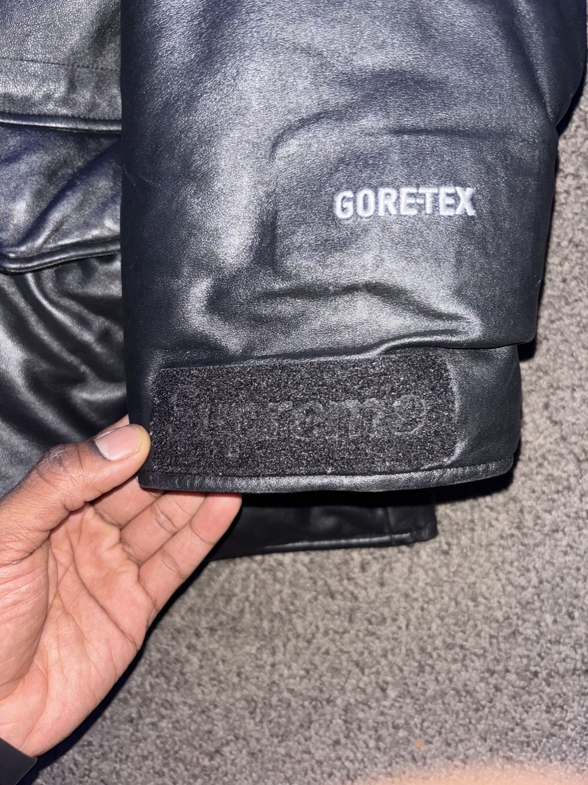 Supreme Supreme x Gortex Parka Black leather jacket 700Fill Size US S / EU 44-46 / 1 - 5 Thumbnail