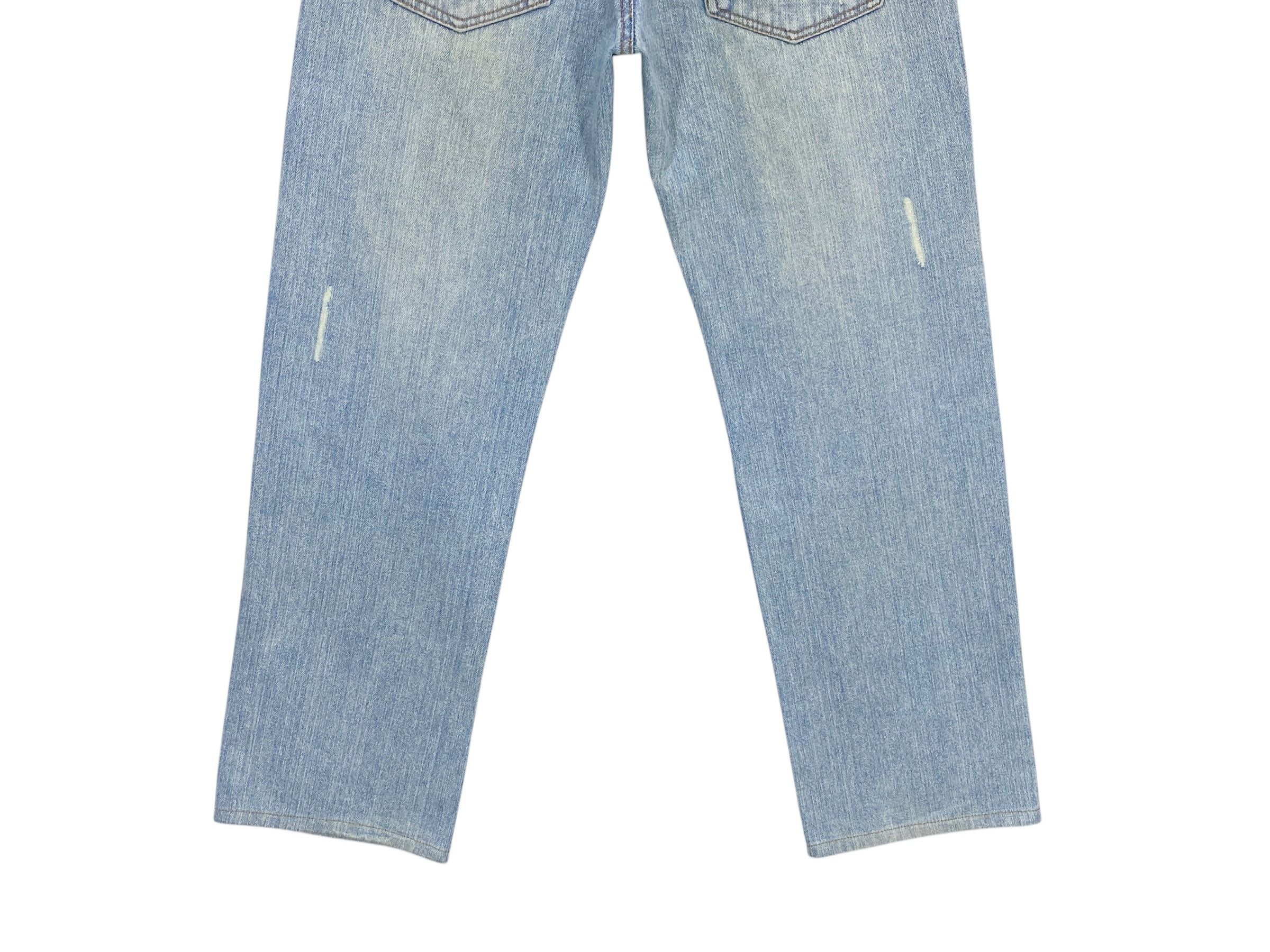 Japanese Brand Nylaus Double Waist Denim Goth Punk Jeans Size US 30 / EU 46 - 6 Thumbnail