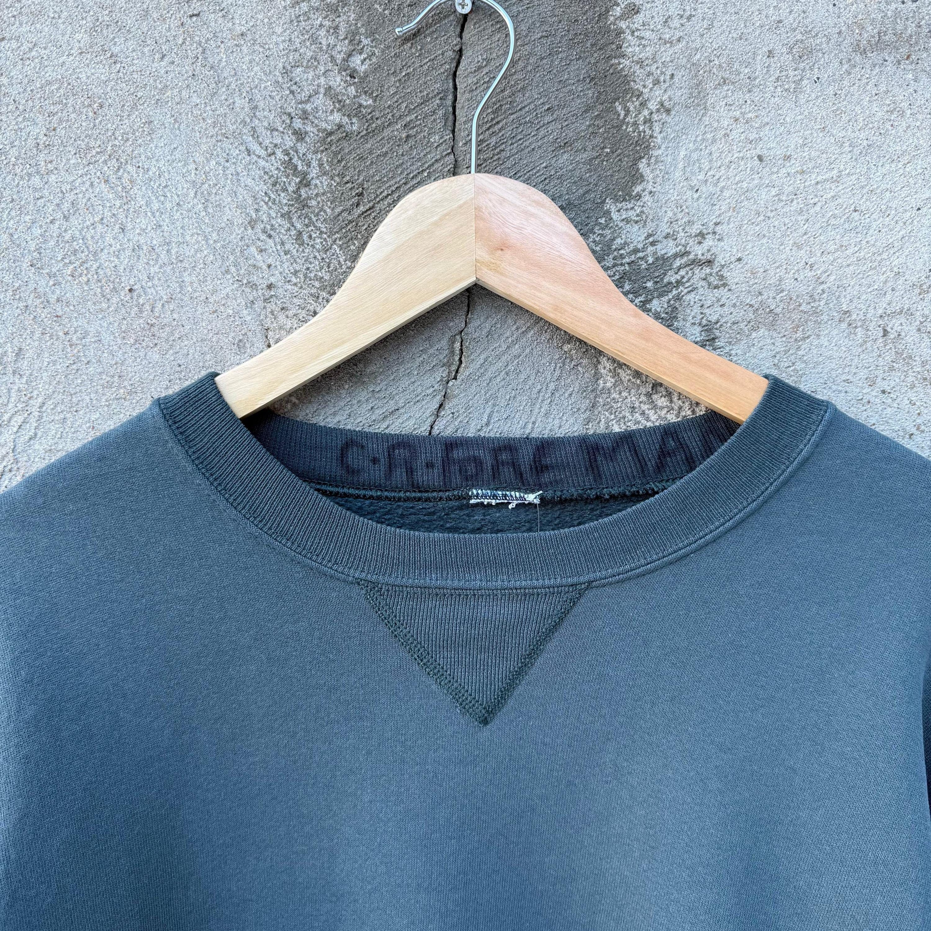 Russell Athletic × Vintage 90's Russell Atheltic Faded Green Crewneck Size US L / EU 52-54 / 3 - 3 Thumbnail