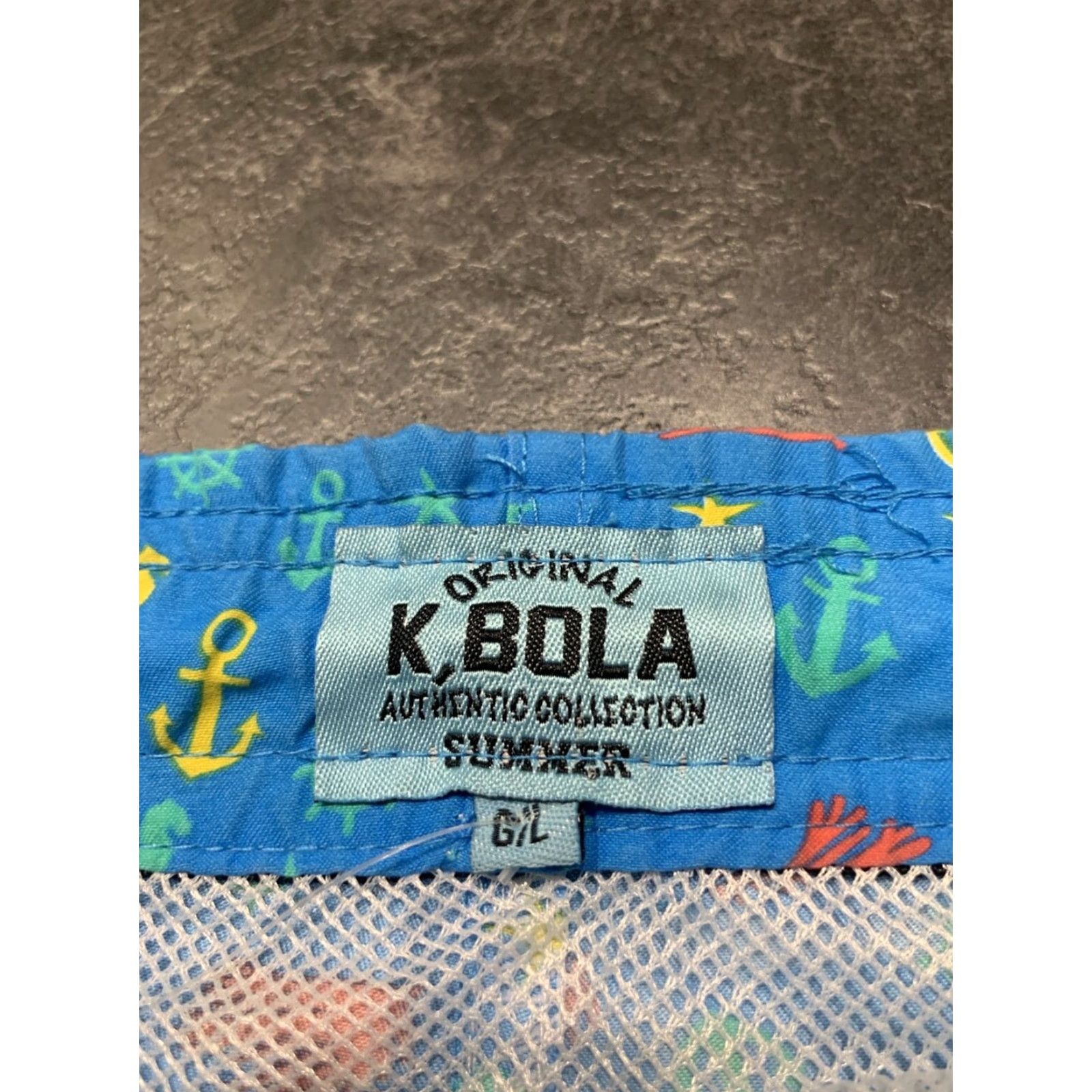 Vintage K. Bola Swim Trunks Large Men’s Blue Regular Bottom Beachwear 60s Size US 33 - 4 Thumbnail