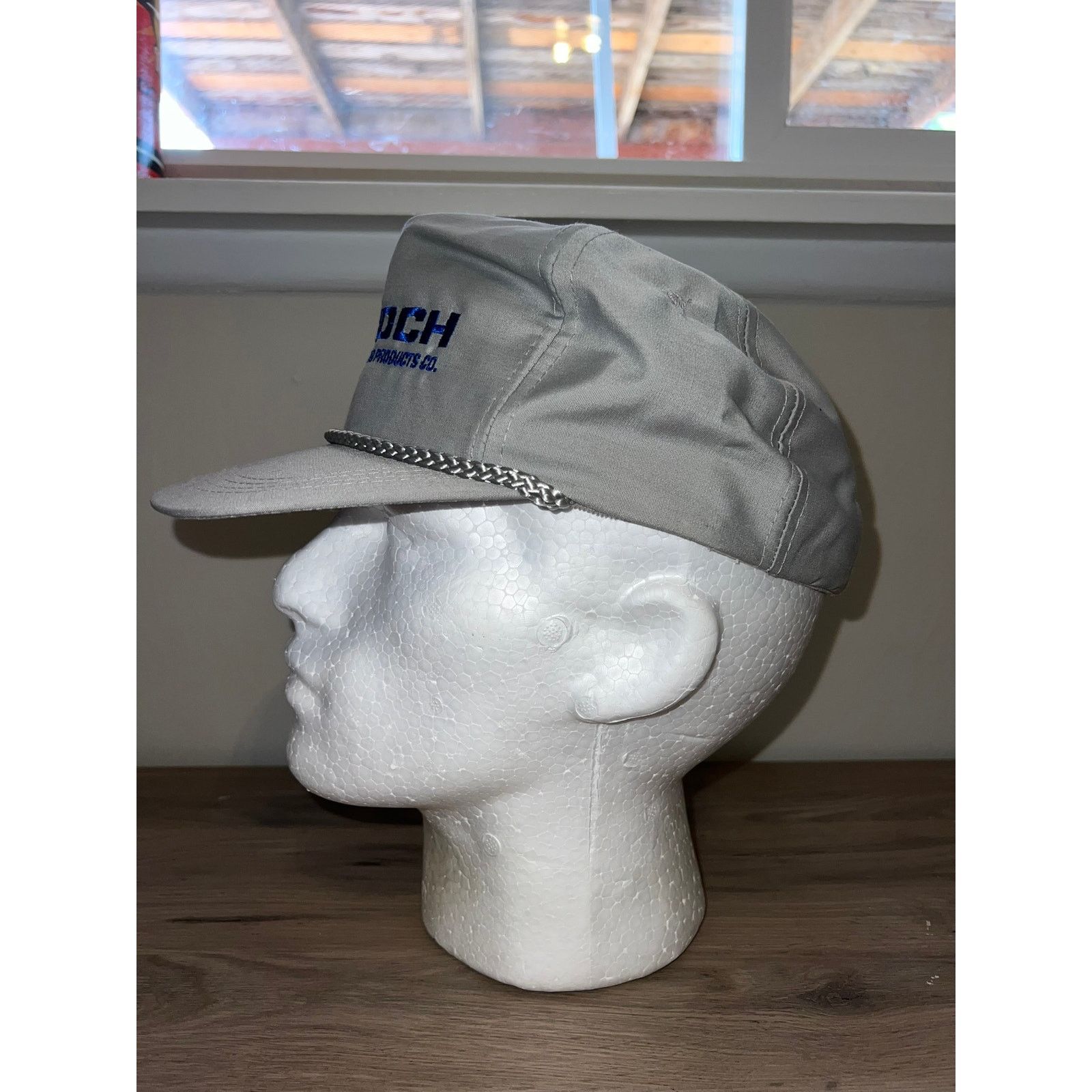Vintage Vintage Koch Sulfur Products Gray Blue Roper Hat Headwear OS Size ONE SIZE - 4 Thumbnail
