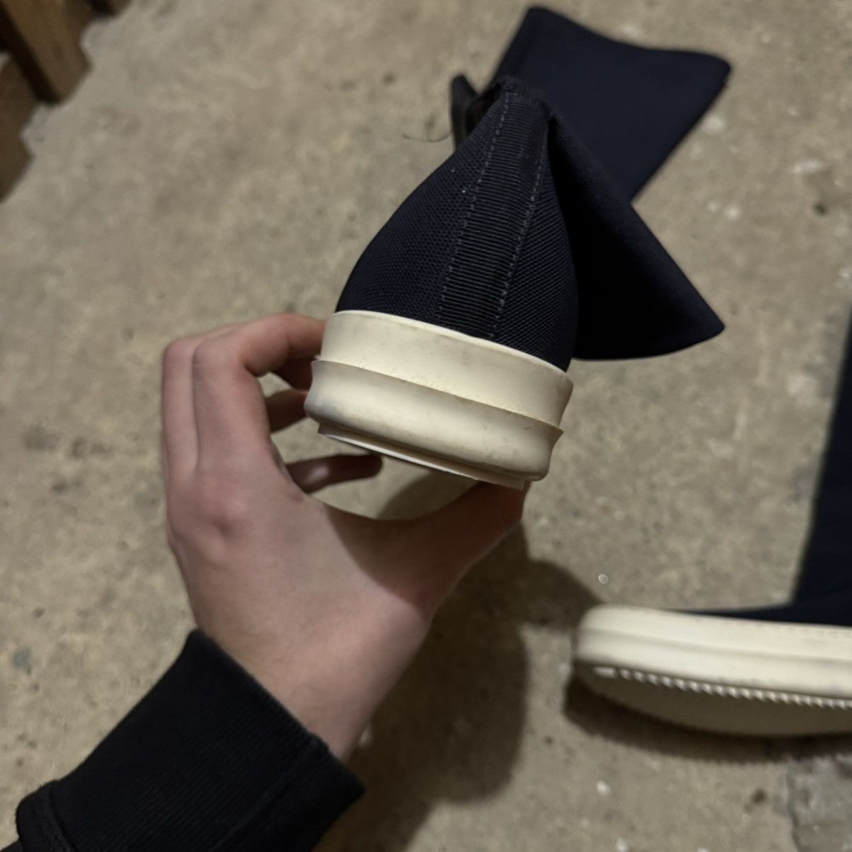 Rick Owens Rick owens drkshdw ramones high socks thigh Size US 5.5 / IT 35.5 - 4 Thumbnail