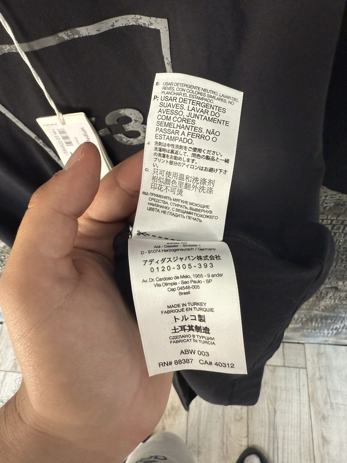 Yohji Yamamoto Adidas Yohji Yamamoto Y3 T- shirts Size US M / EU 48-50 / 2 - 17 Thumbnail