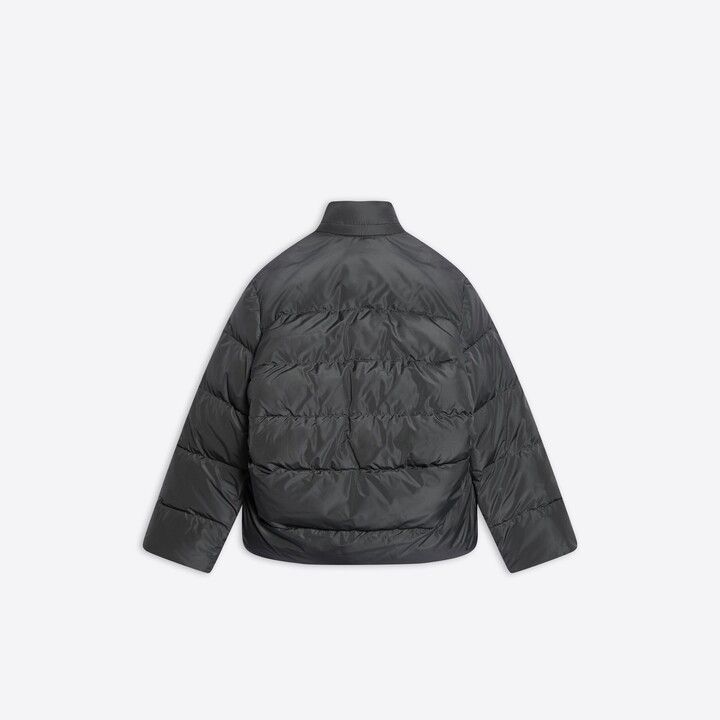 Balenciaga o1bcso1str1124 Sporty B C-Shape Puffer Jacket in Black Size S / US 4 / IT 40 - 2 Thumbnail