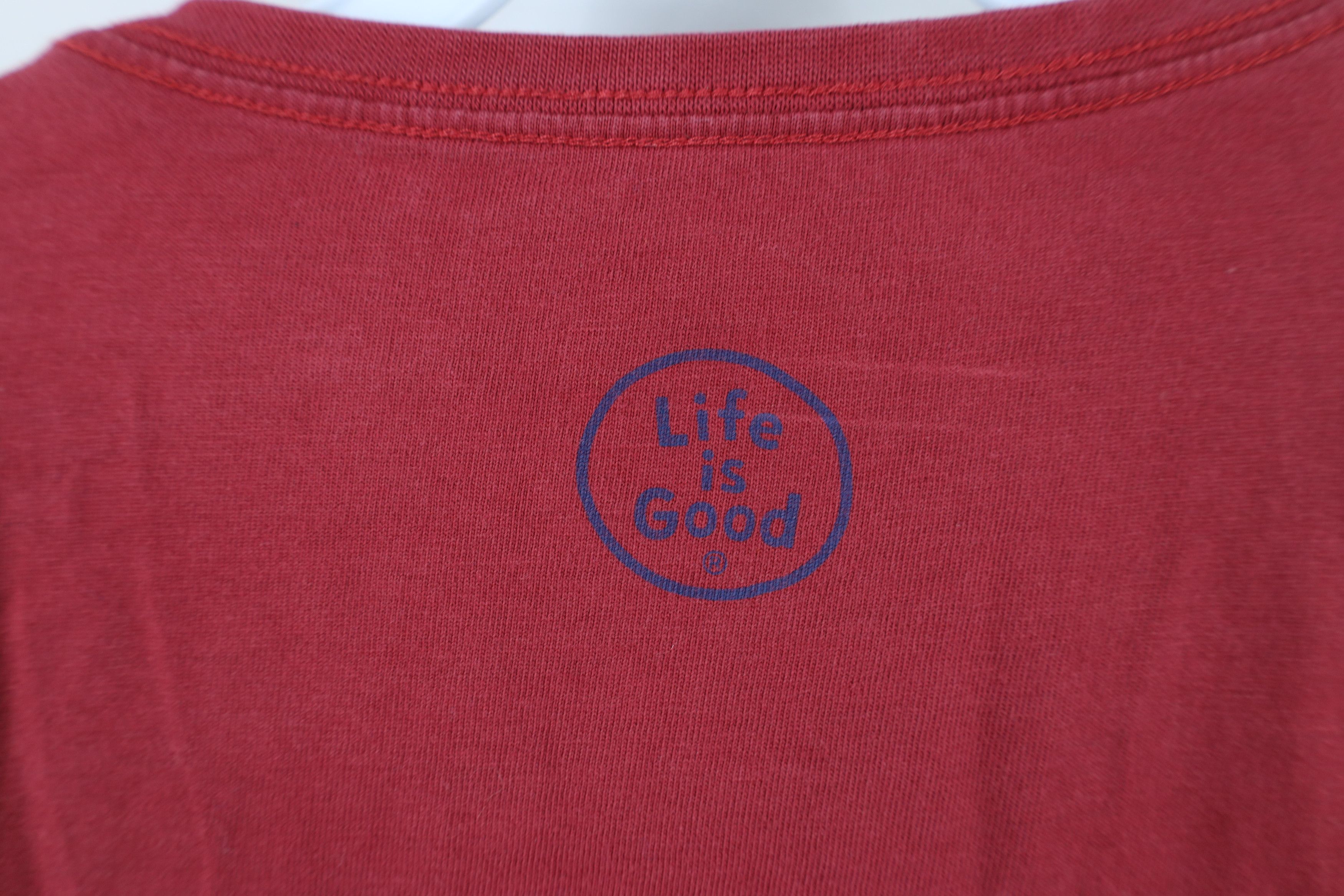 Life is Good × Vintage Life Is Good Person Dog Thinks Your Are Long Sleeve T-Shirt Size US XL / EU 56 / 4 - 10 Thumbnail