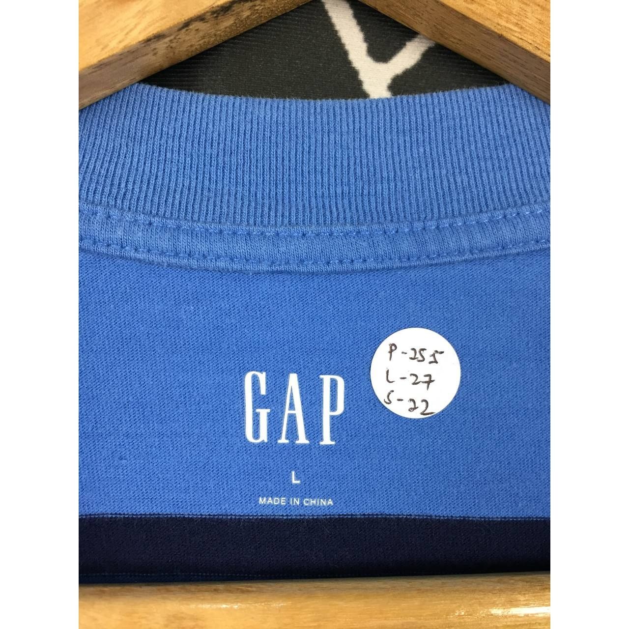 Gap × Vintage GAP Striped Casual Essential Pocket Long Sleeve Tee Size US L / EU 52-54 / 3 - 7 Thumbnail