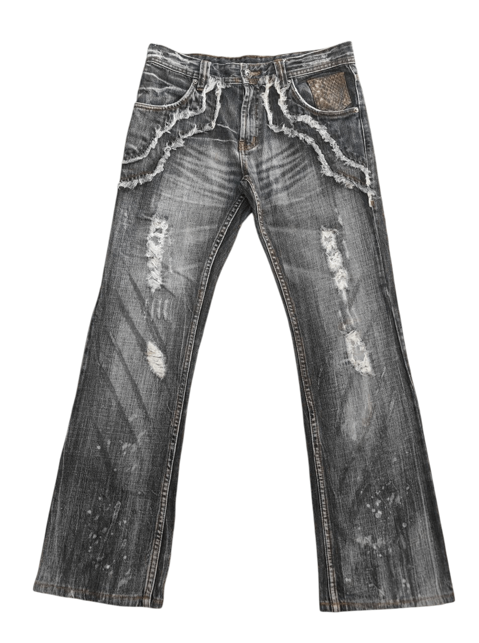 semanticdesign Semantic design destress Flare Denim Size US 33 - 1 Thumbnail