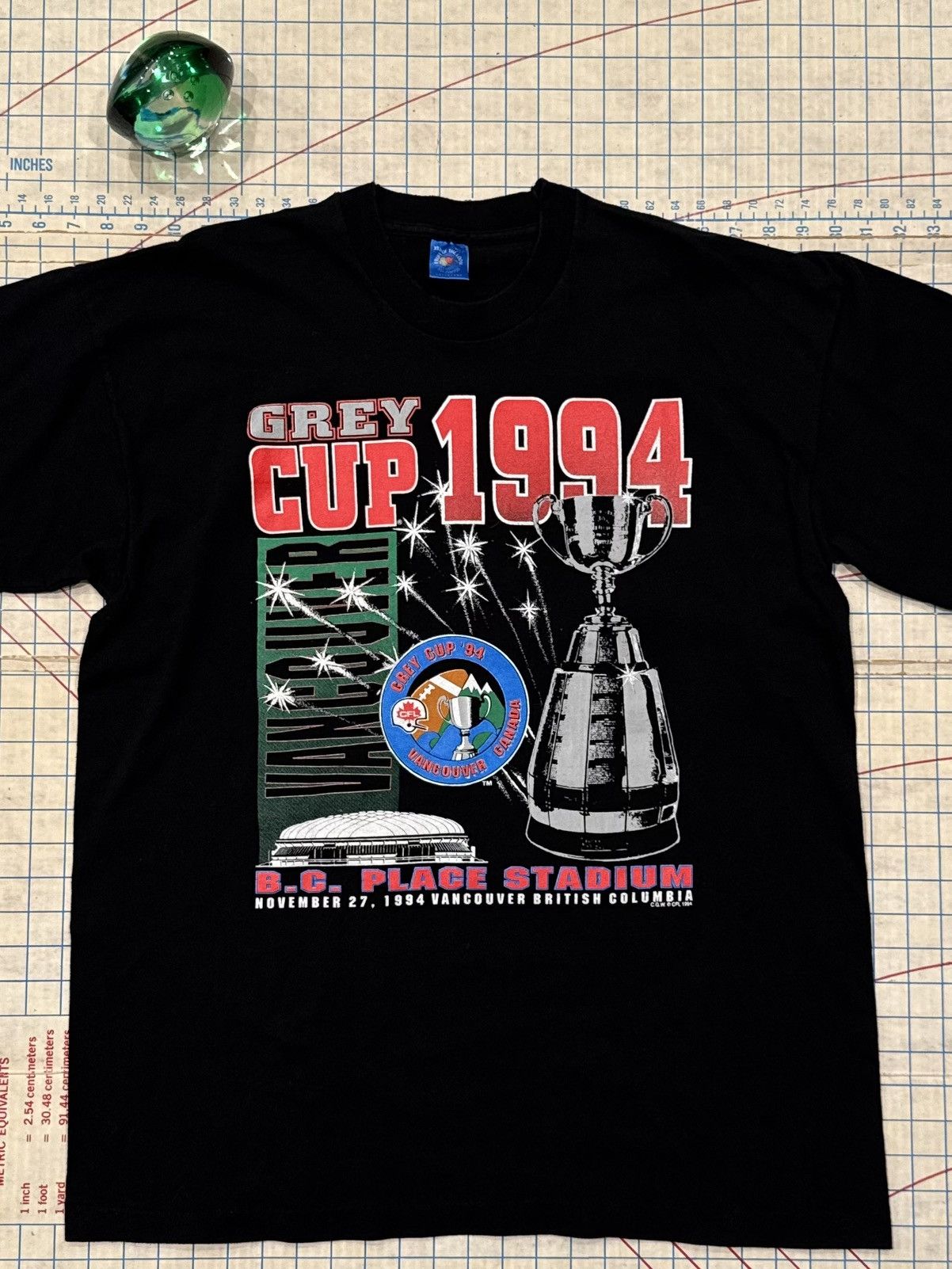 Vintage Vintage 1994 CFL Grey Cup B.C. Lions Black Tee Mens XL FOTL Size US XL / EU 56 / 4 - 3 Thumbnail