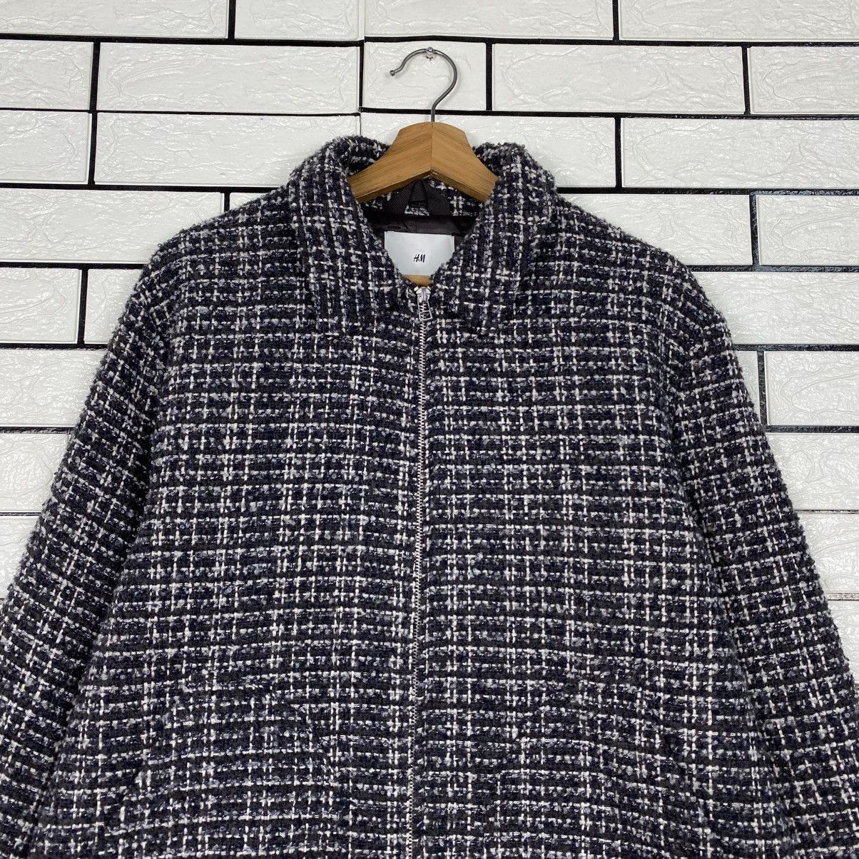 Japanese Brand Vintage Bomber Jacket Knit Design H&M Wool Issey Miyake Size US L / EU 52-54 / 3 - 4 Thumbnail