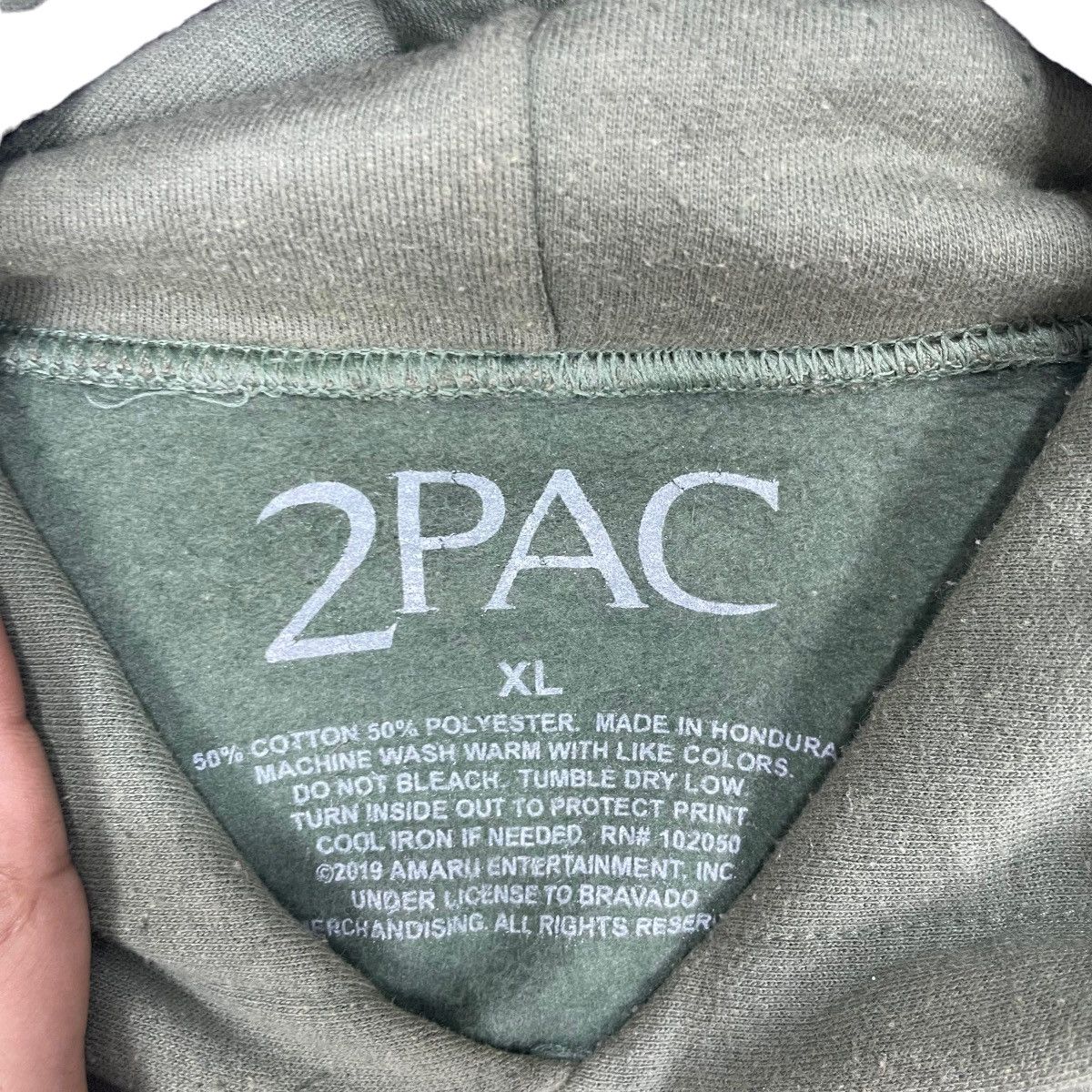 Vintage Vintage 2pac Fxckk Big Logo Sweatshirt Hoodie Size US L / EU 52-54 / 3 - 9 Thumbnail
