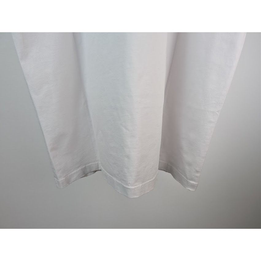 Balenciaga o1rshd1 Vintage Jersey Pierced Oversized T-Shirt in White Size US M / EU 48-50 / 2 - 11 Thumbnail