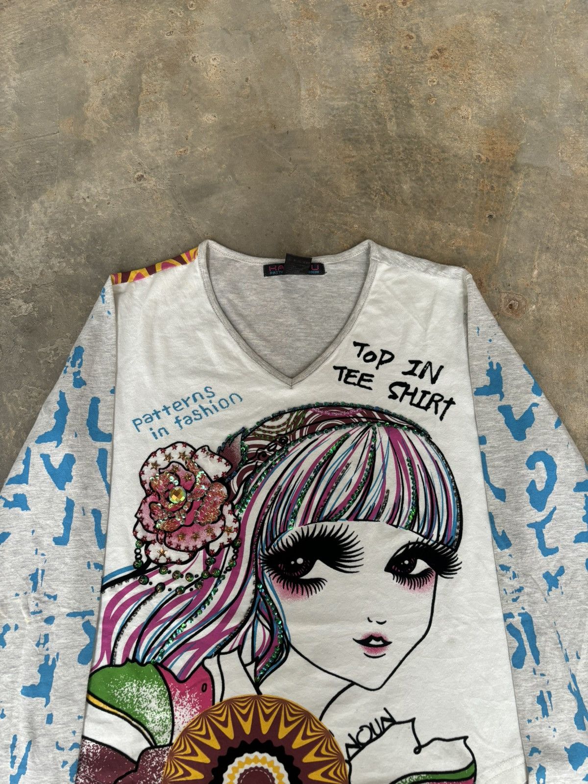 Hysteric Glamour × Japanese Brand Y2k Opium Kashitu Art Top in tee Longsleeve Size M / US 6-8 / IT 42-44 - 6 Thumbnail