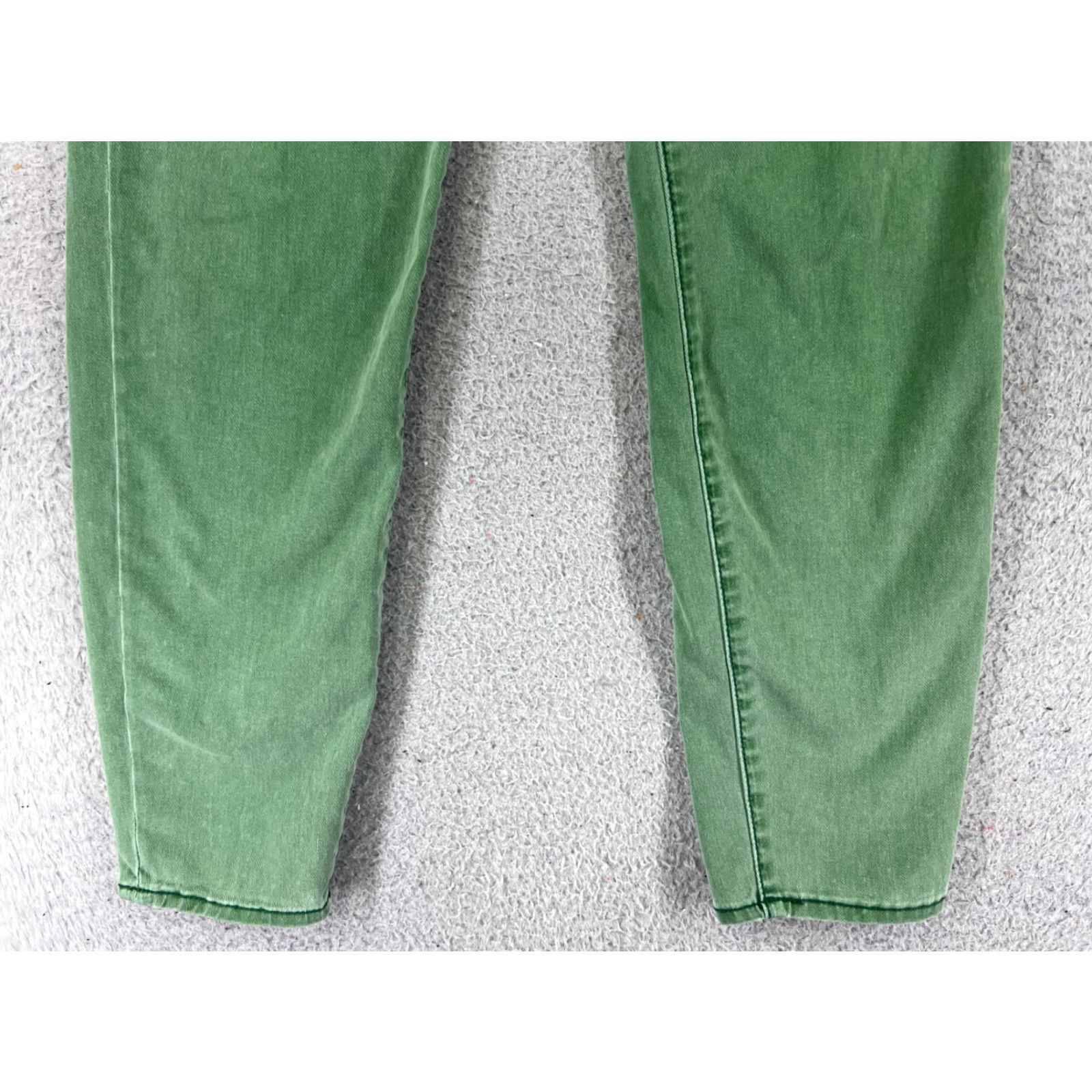 Vintage KUT from the Kloth Jeans Womens Skinny Low Rise Green 27x24 Brigitte Ankle Size 26" / US 2 / IT 38 - 2 Thumbnail