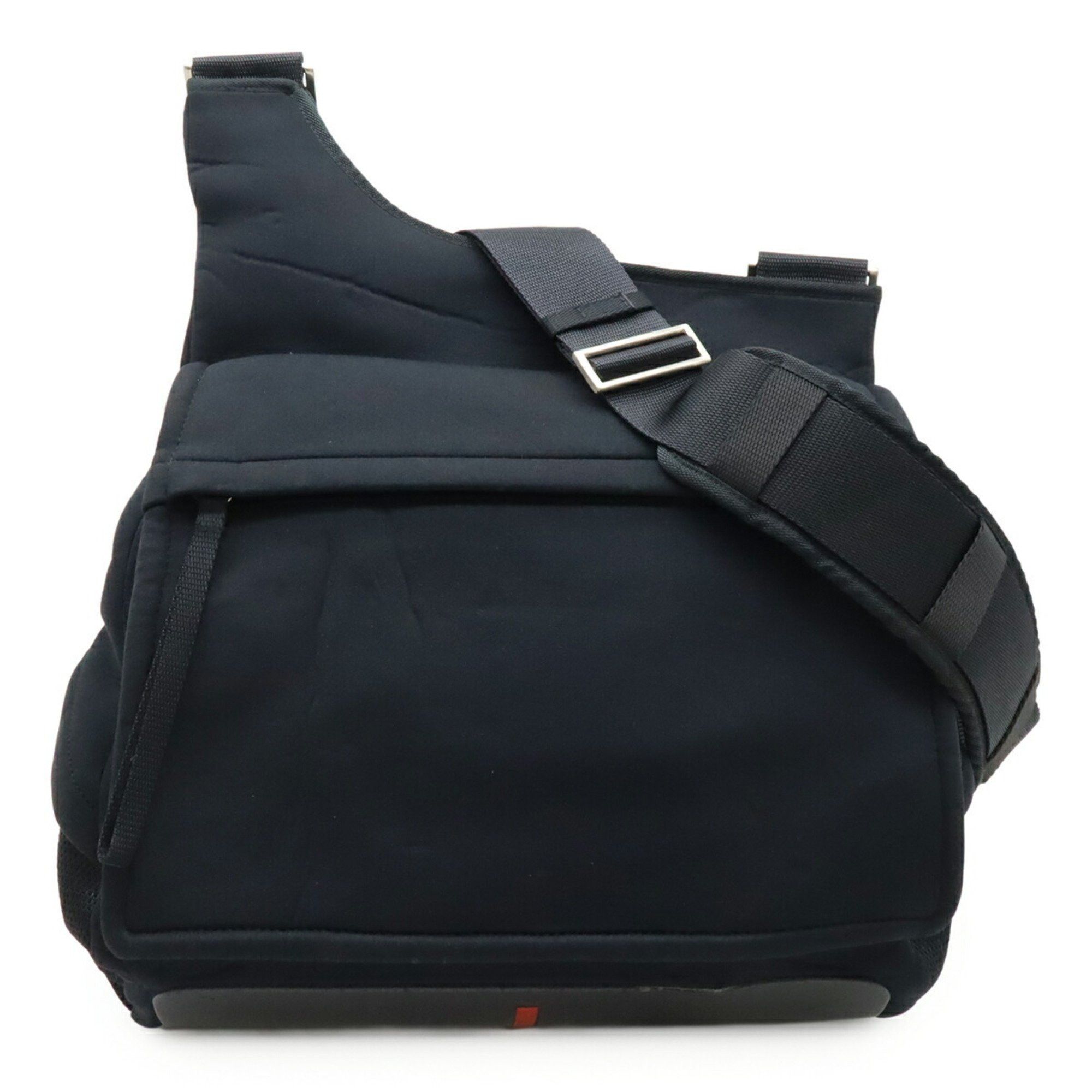 Prada Sport Line Shoulder Bag Neoprene Mesh NERO Black B9256 - Main Image