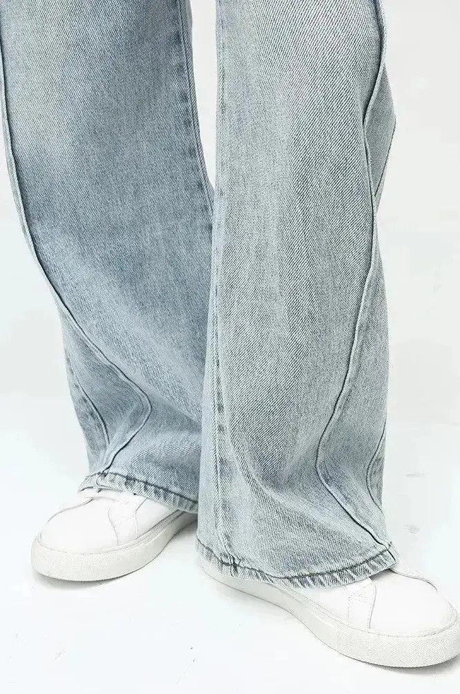 Japanese Brand Streetwear Wide Leg Baggy Vintage Washed Jeans pants y2k Size US 34 / EU 50 - 6 Thumbnail
