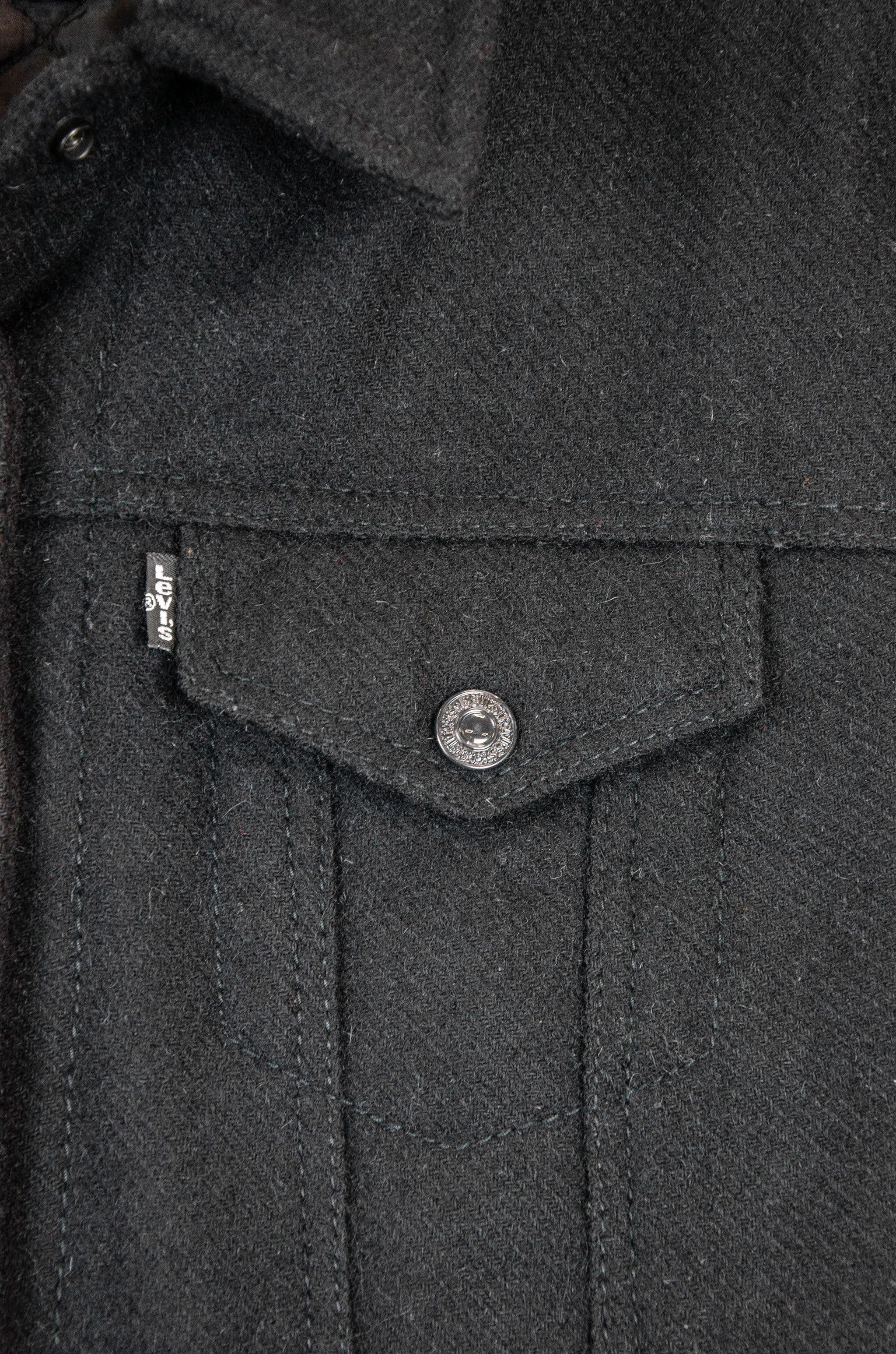 Levi's Levi’s Wool Leather Trucker Jacket – Size M Size M / US 6-8 / IT 42-44 - 6 Thumbnail