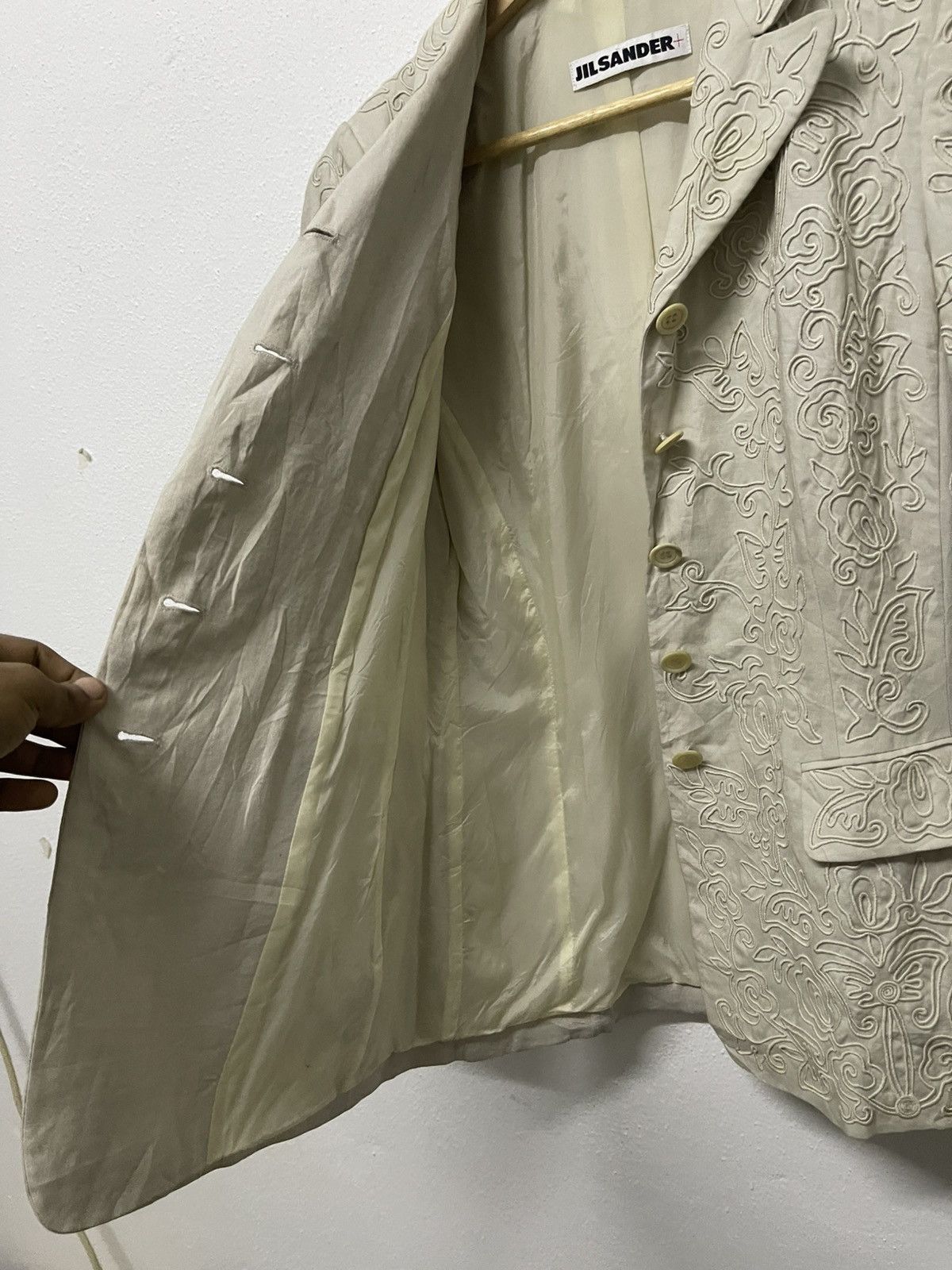 Jil Sander 1990s JIL SANDER EMBROIDERED FORMAL SUIT RARE DESIGN Size XS / US 0-2 / IT 36-38 - 18 Thumbnail