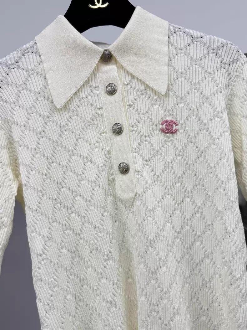 Chanel Chanel White diamond check lapel Size XS / US 0-2 / IT 36-38 - 2 Thumbnail