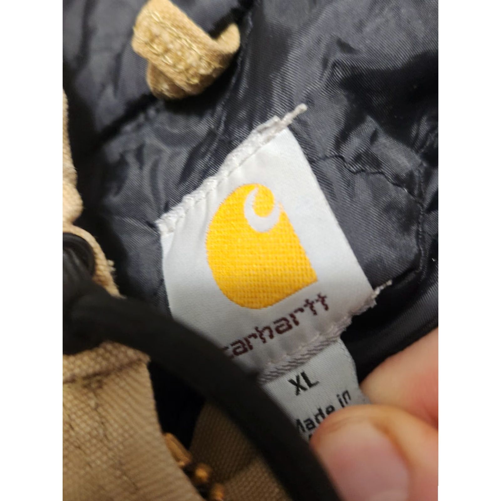Carhartt Carhartt Jacket Men XL Full Zip Bomber Khaki Canvas Quilted Lining J130 Size US XL / EU 56 / 4 - 3 Thumbnail