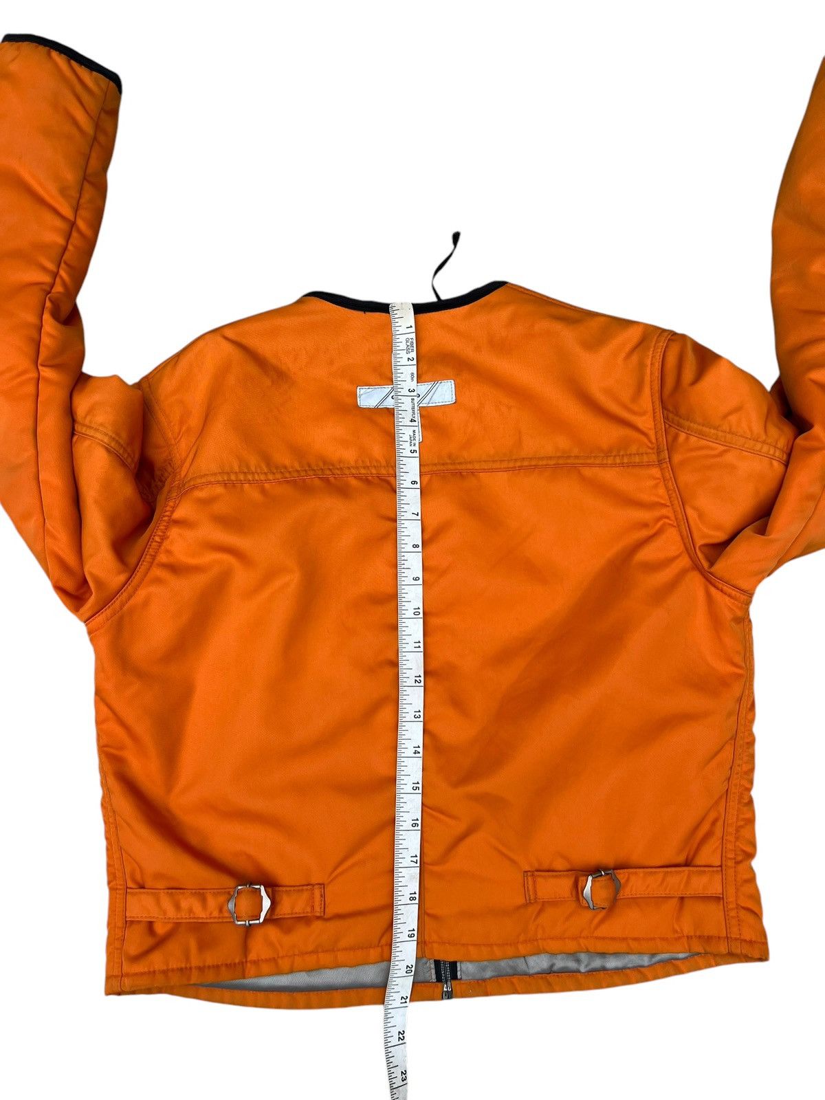 Marithe + Francois Girbaud Vintage 90s Marithe Francois Girbaud Orange Cropped Jacket Size US M / EU 48-50 / 2 - 24 Thumbnail
