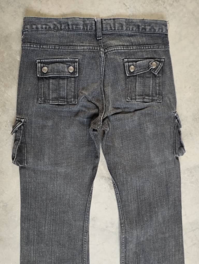 Tornado Mart Flare Jeans Japan Black Cargo Denim Oririn Bootcut Jeans Size US 29 - 5 Thumbnail