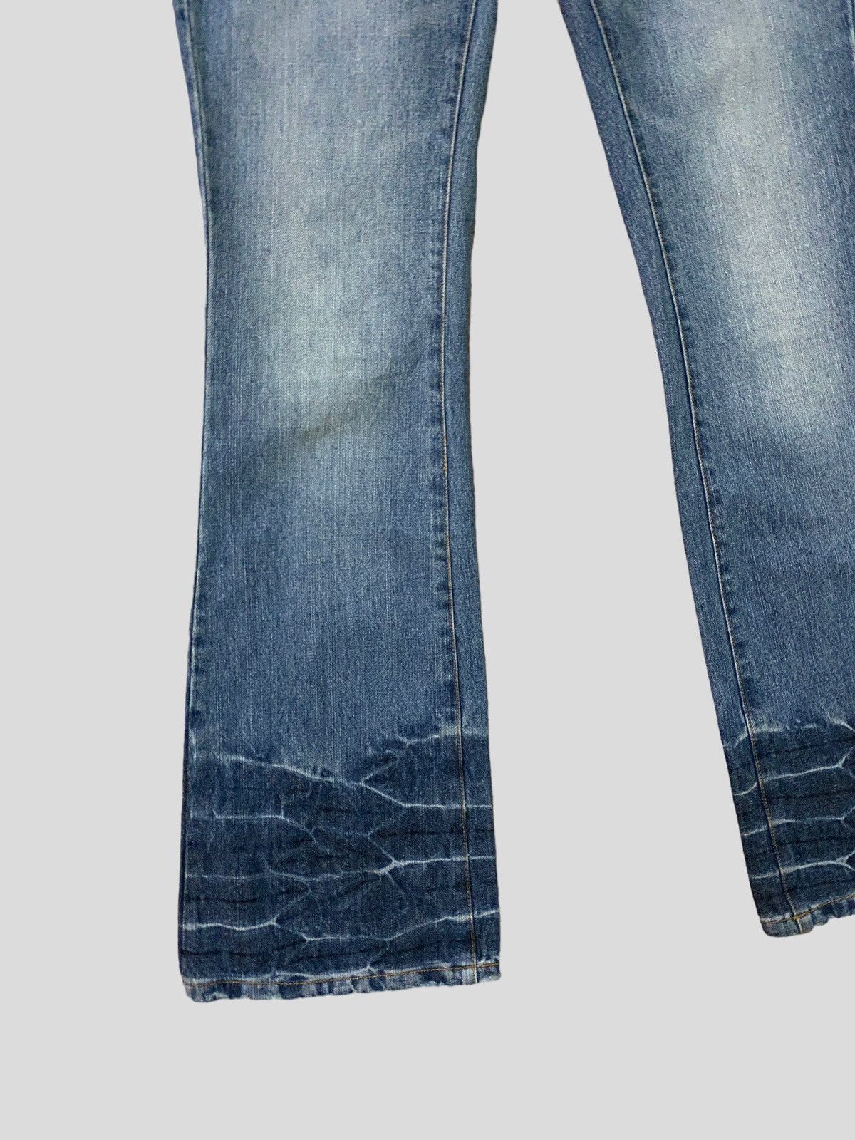 Hysteric Glamour Flare Lowbox Muddy Wash Claw Marks Boot Cut Denim Size US 32 / EU 48 - 7 Thumbnail