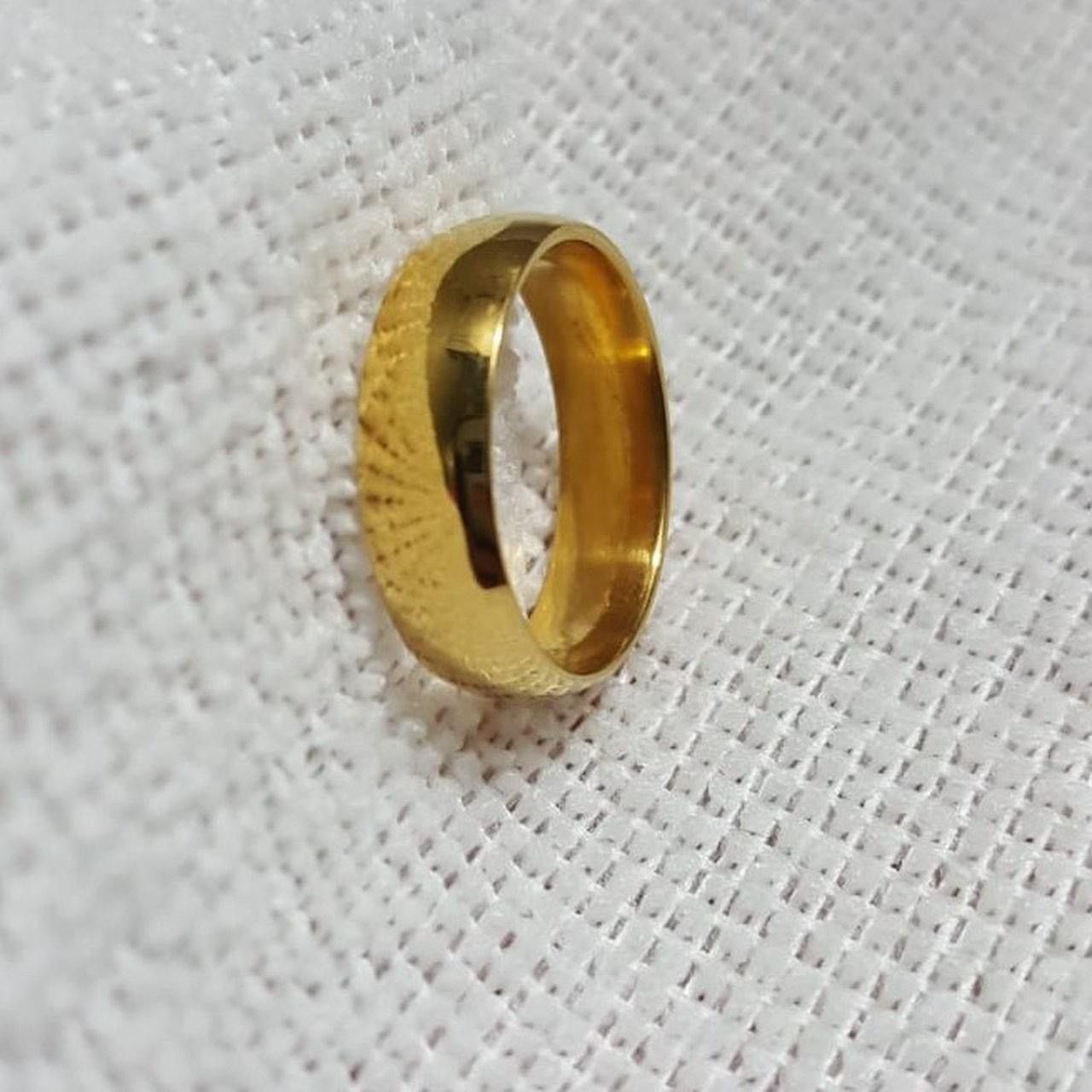 Jewelry Gold Plated Cool Besic Ring Size - 9- RGN-429 Size ONE SIZE - 3 Thumbnail