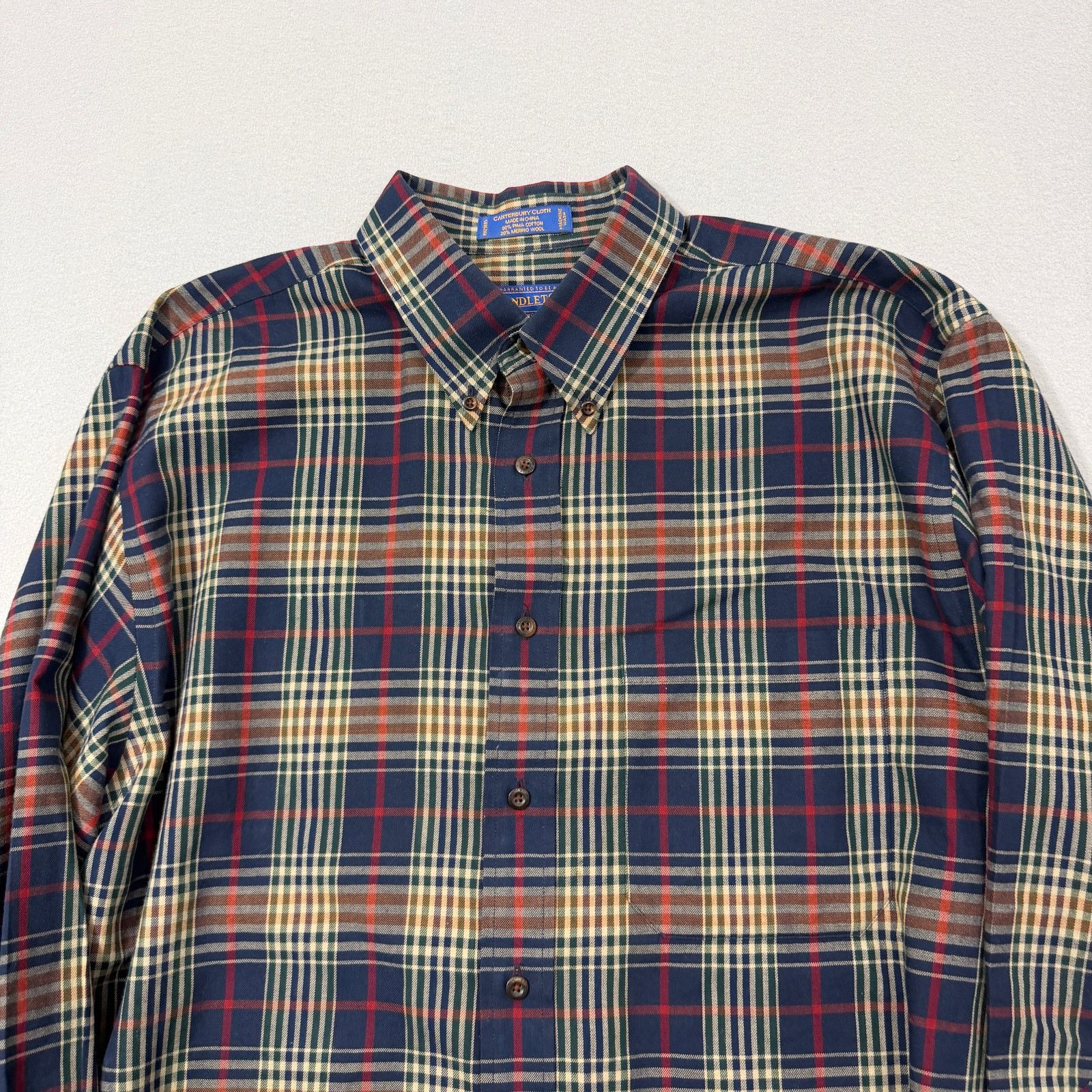 Pendleton Pendleton Canterbury Cloth Shirt Large Plaid Long Sleeve Size US L / EU 52-54 / 3 - 2 Thumbnail