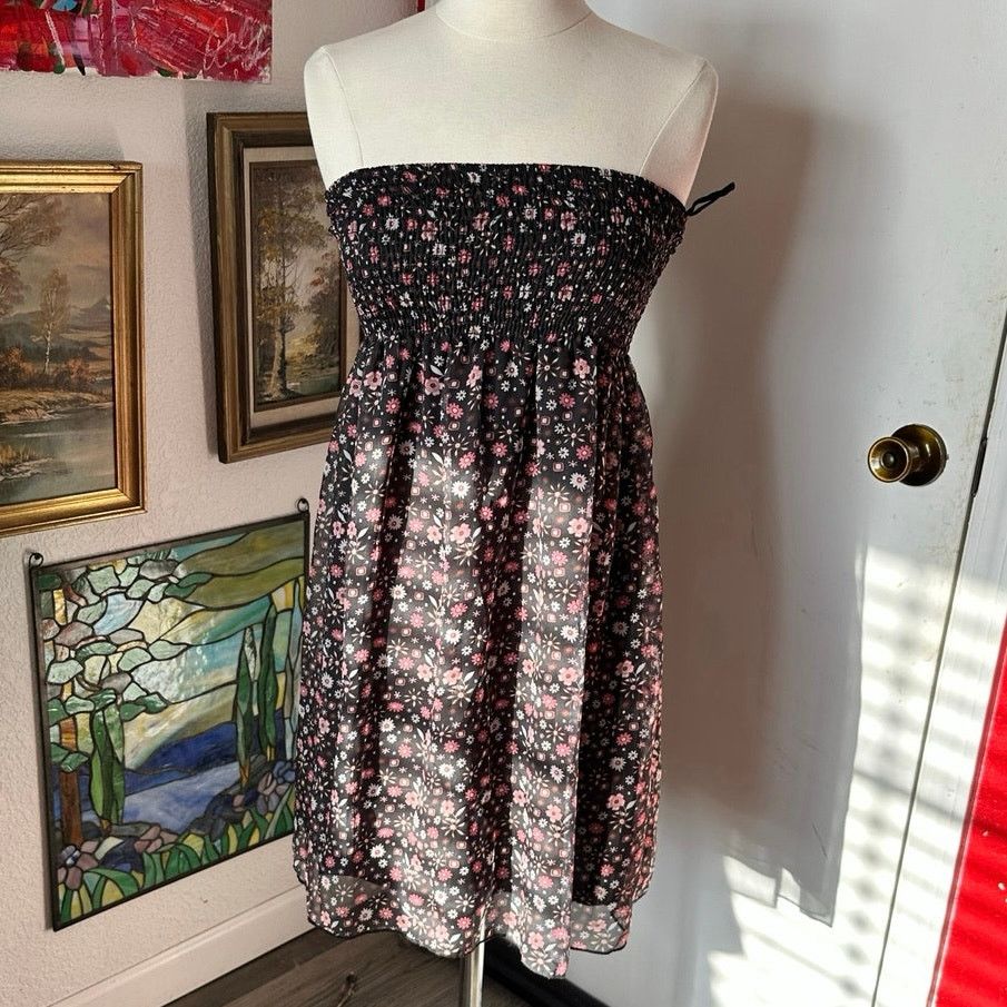 Other oboe black floral sleeveless dress Size S / US 4 / IT 40 - 1 Thumbnail