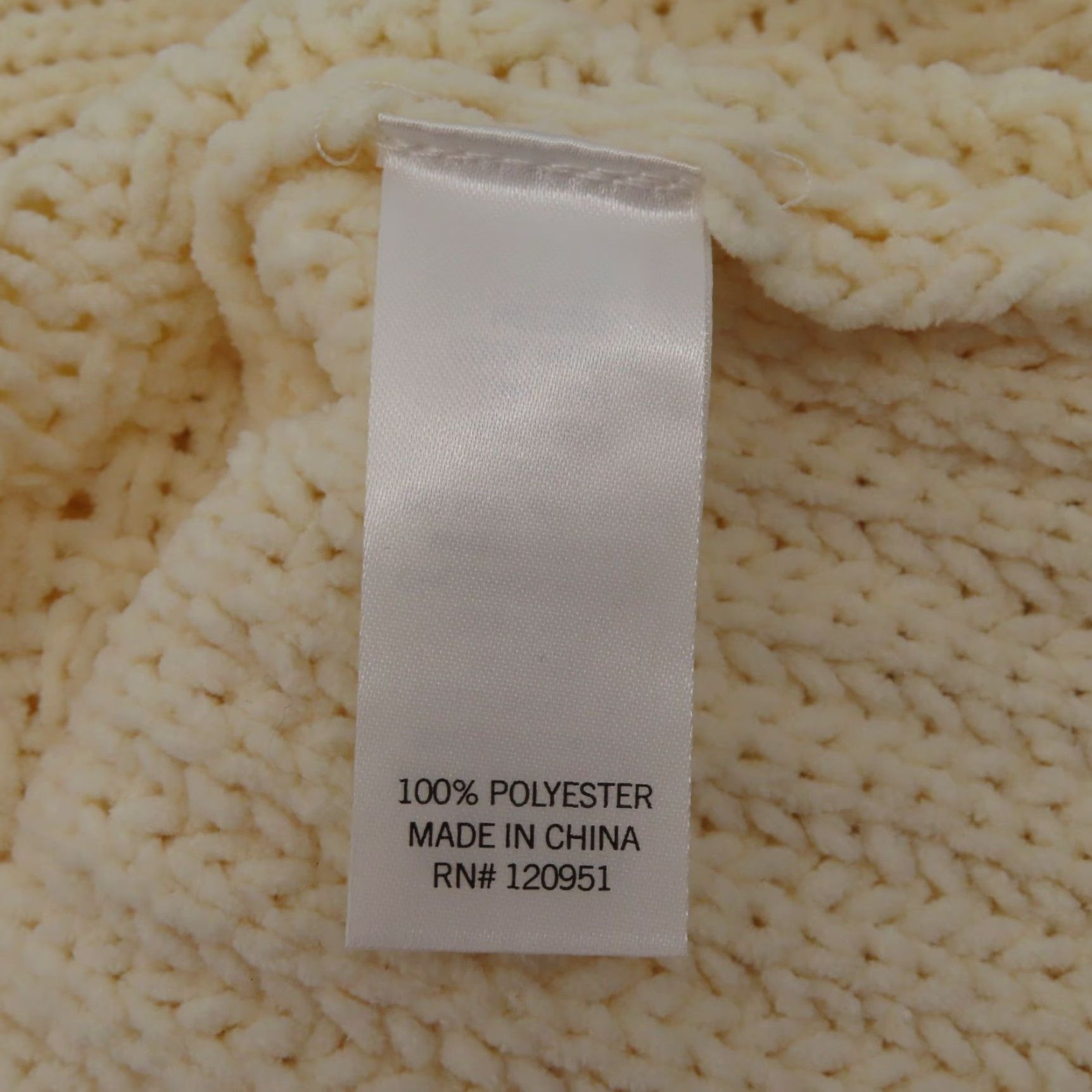 Vintage SO Juniors Small Solid Cream Cable Knit Chenille Pullover Sweater Crew Neck NEW - Women - Sweater - Regular Fit Size S / US 4 / IT 40 - 6 Thumbnail
