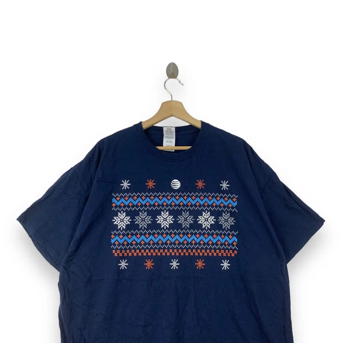 Vintage Vintage AT&T SNOWFLAKES Monogram Technology Tee Shirt Top Size US XXL / EU 58 / 5 - 2 Thumbnail