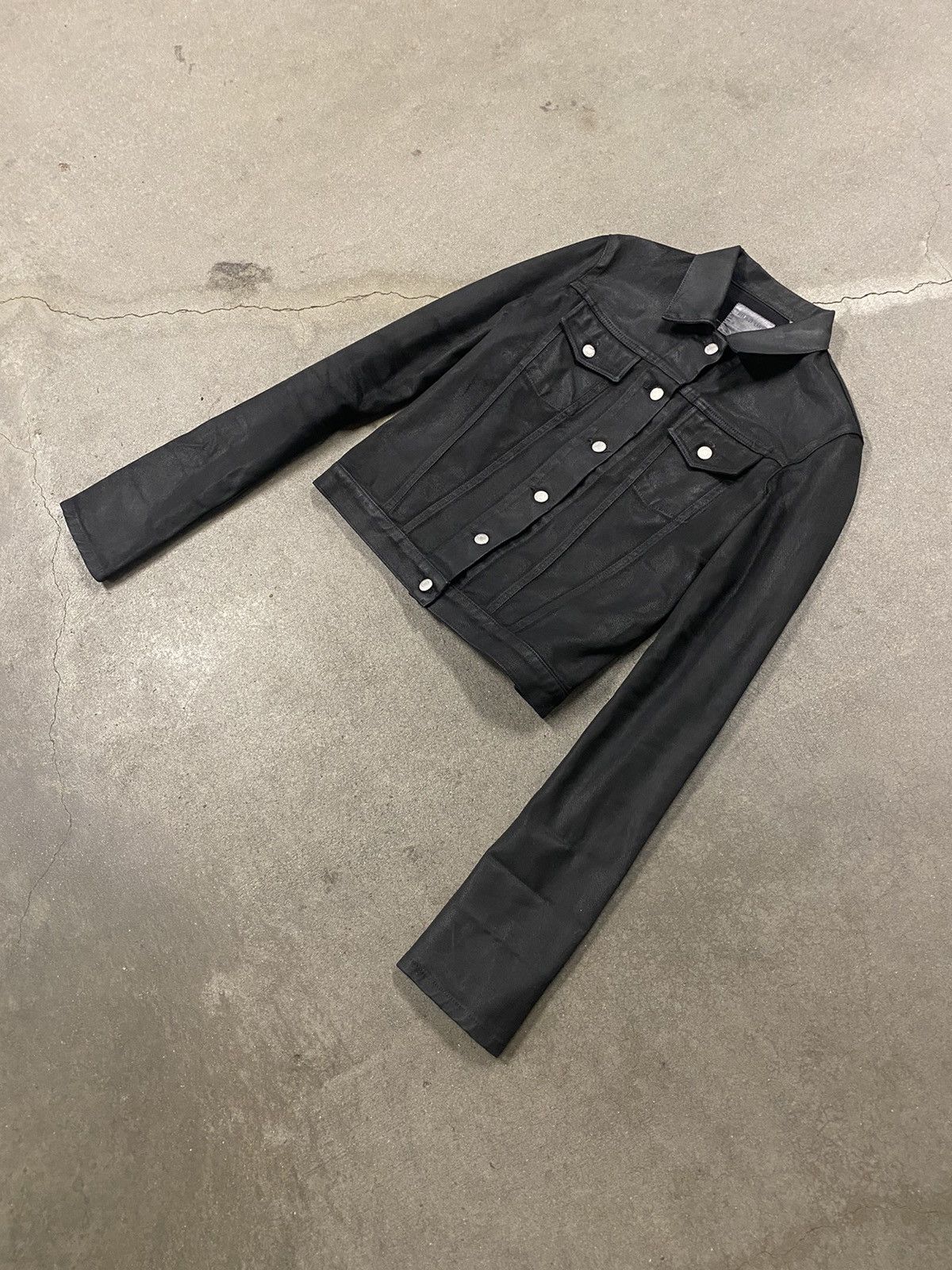 Helmut Lang Helmut Lang 1999 Oversleeve Wax Denim jacket