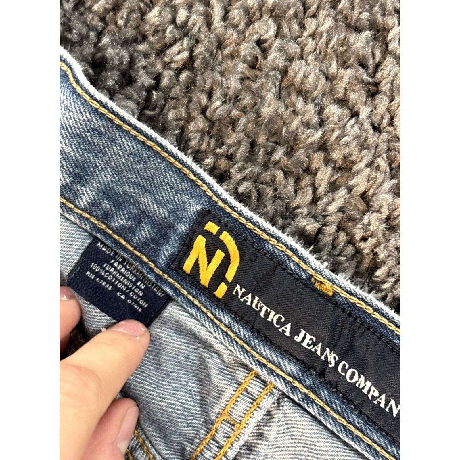 Nautica VINTAGE Nautica Jeans Co Carpenter Jeans Baggy Wide-Leg Y2K Skater Men’s 38x30 Jeans Size US 38 / EU 54 - 5 Thumbnail
