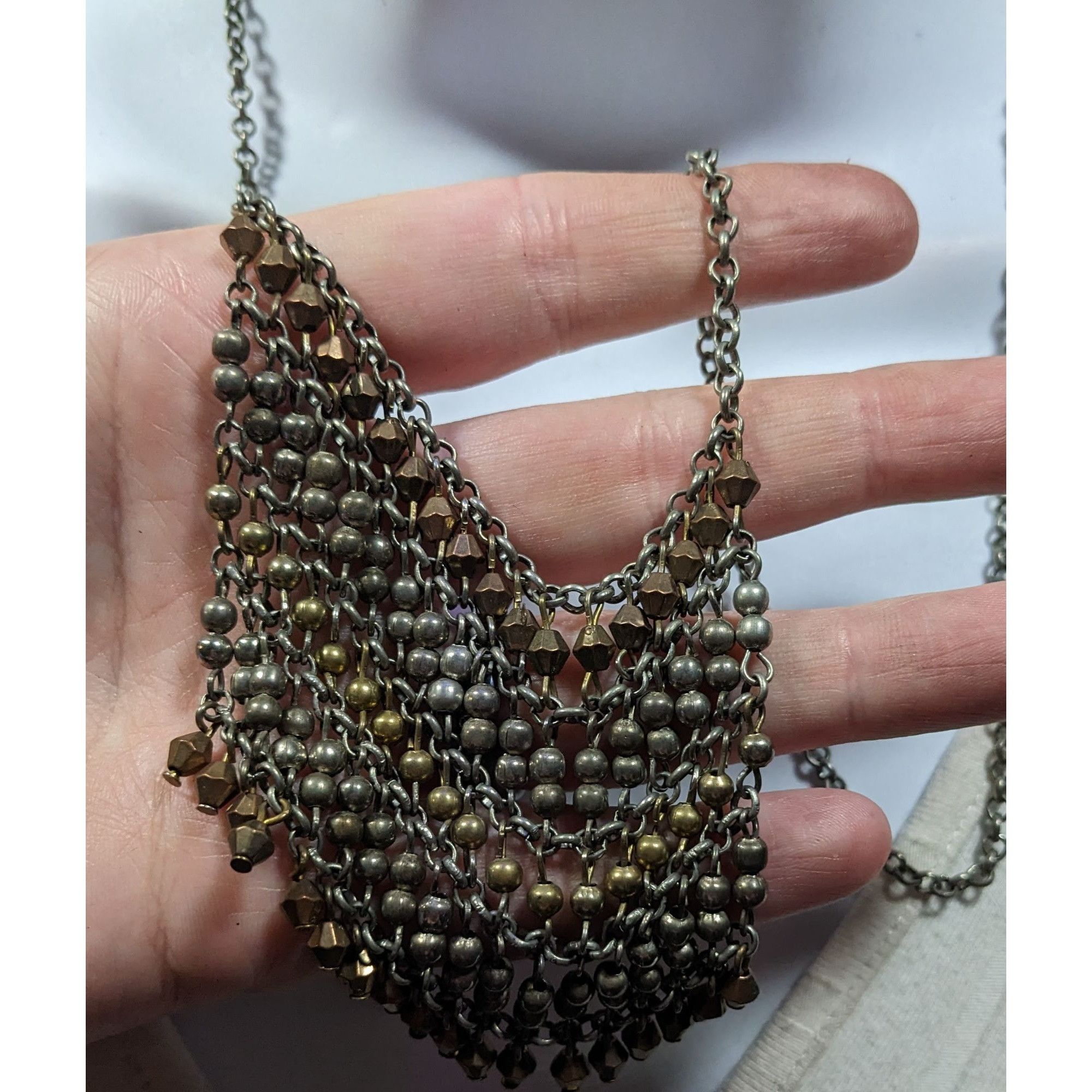 Other Bohemian Metallic Beaded Fringe Pendant Necklace Size ONE SIZE - 6 Thumbnail