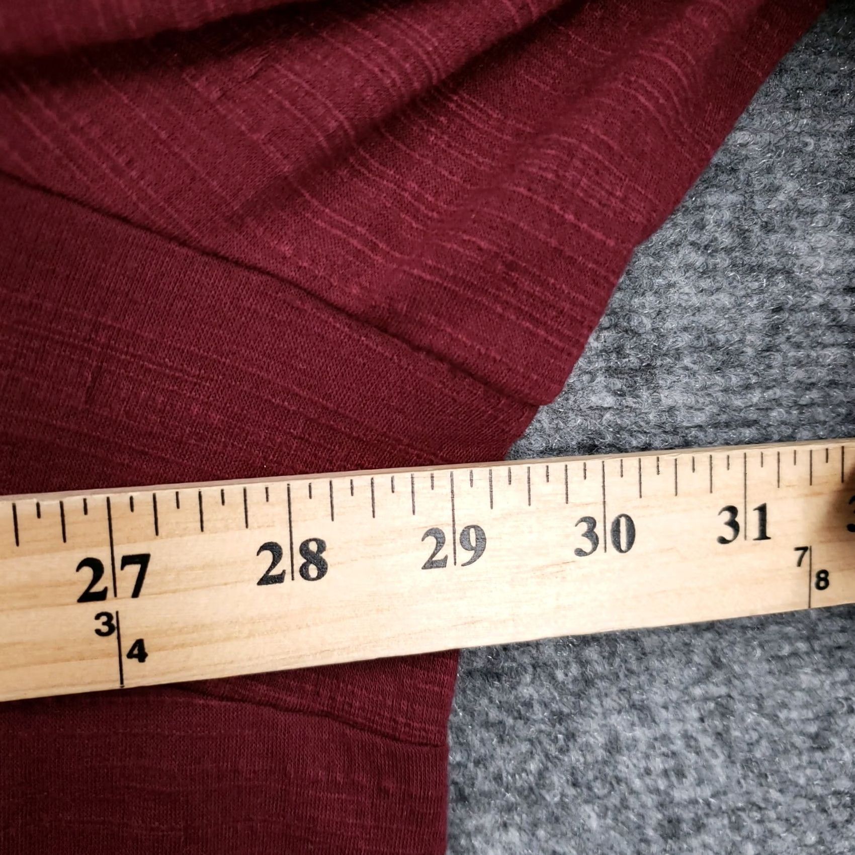 Vintage Wonderly Burgundy Plus Size 4X Short Sleeve Casual Tee Shirt Stretch NWT Size XXL / US 16-18 / IT 52-54 - 6 Thumbnail