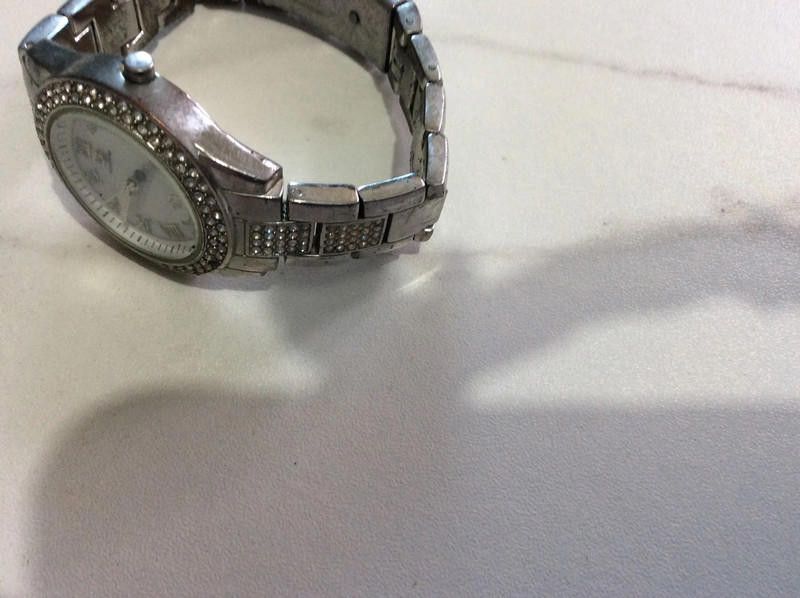 Designer ladies white dial stainless steel watch Size ONE SIZE - 4 Thumbnail