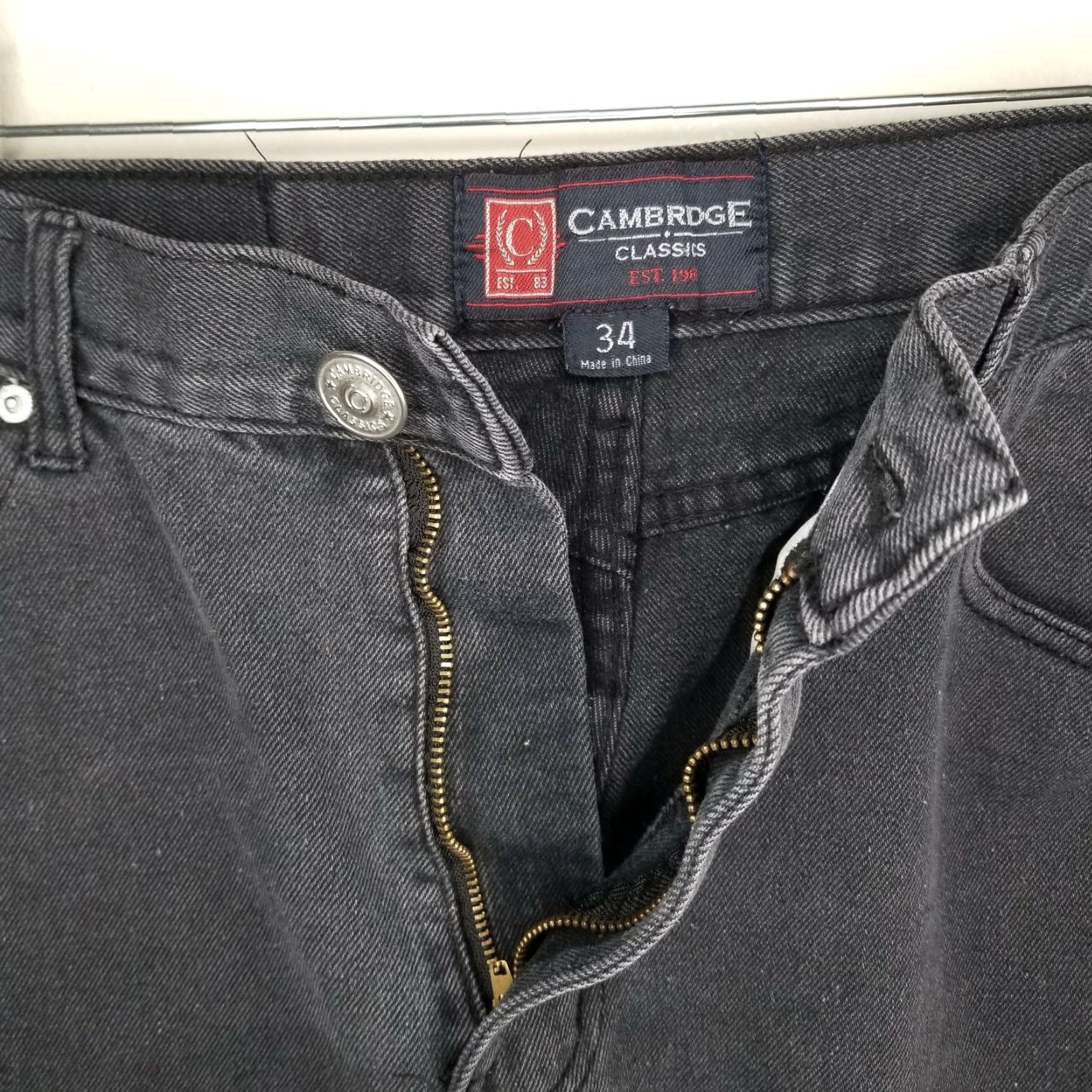 Vintage Cambridge Classics Jeans Adult 34x30 Black Straight Mens Size US 34 / EU 50 - 3 Thumbnail