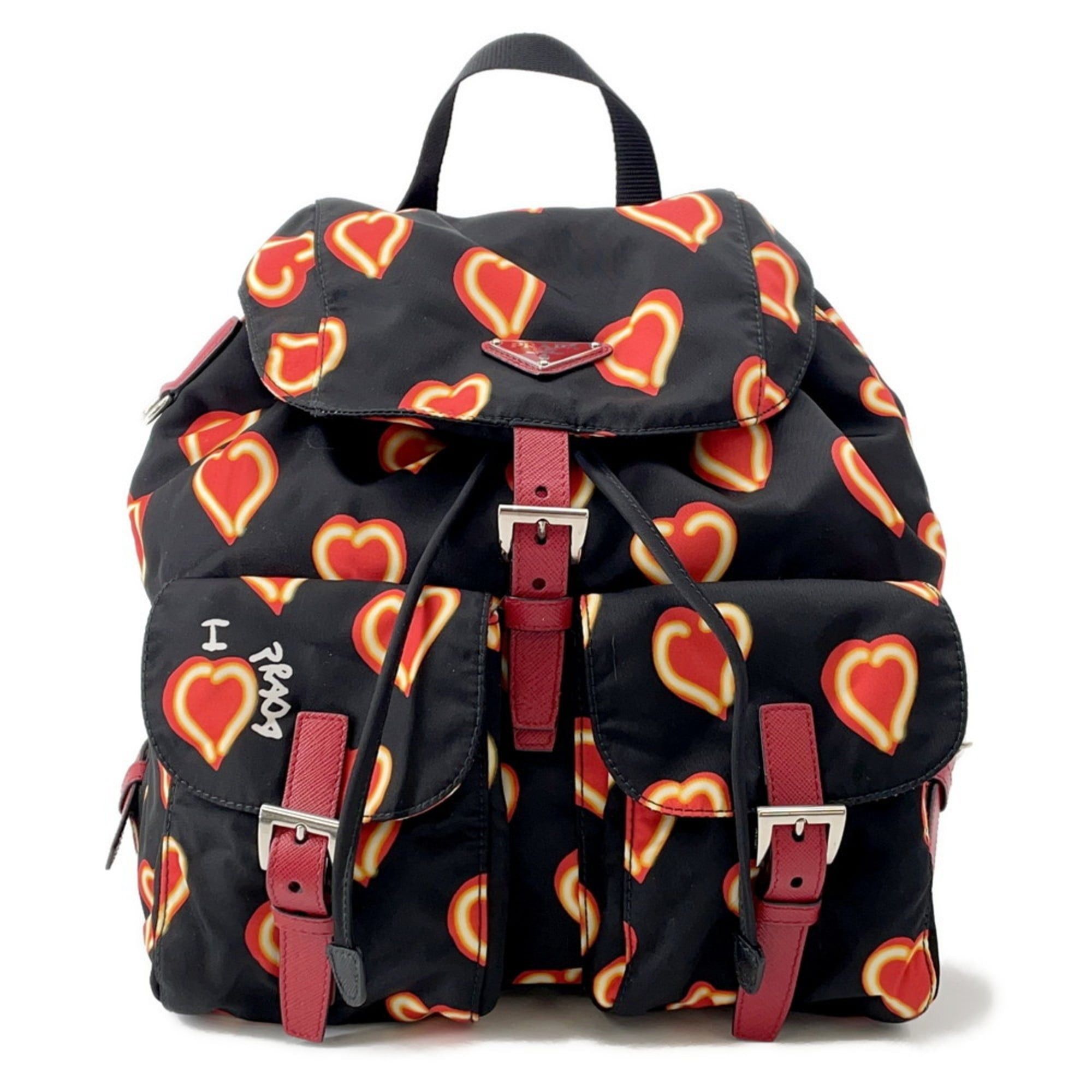 Prada Backpack Nylon Leopard Black Prada Prada Leopard Print Re-Nylon Backpack 1BZ811 PRADA Bag  main image 3
