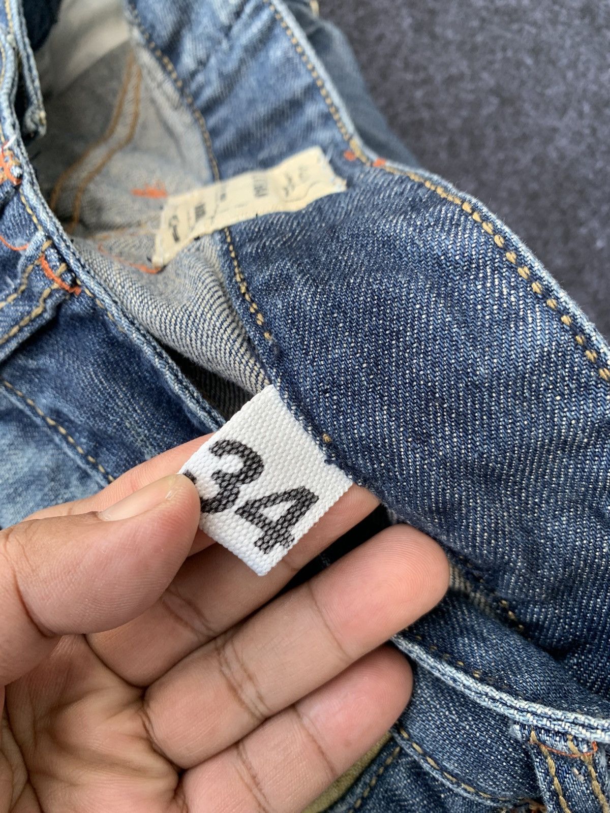 Japanese Brand DISTRESSED FLARE LOLITA JEANS. Size US 34 / EU 50 - 12 Thumbnail